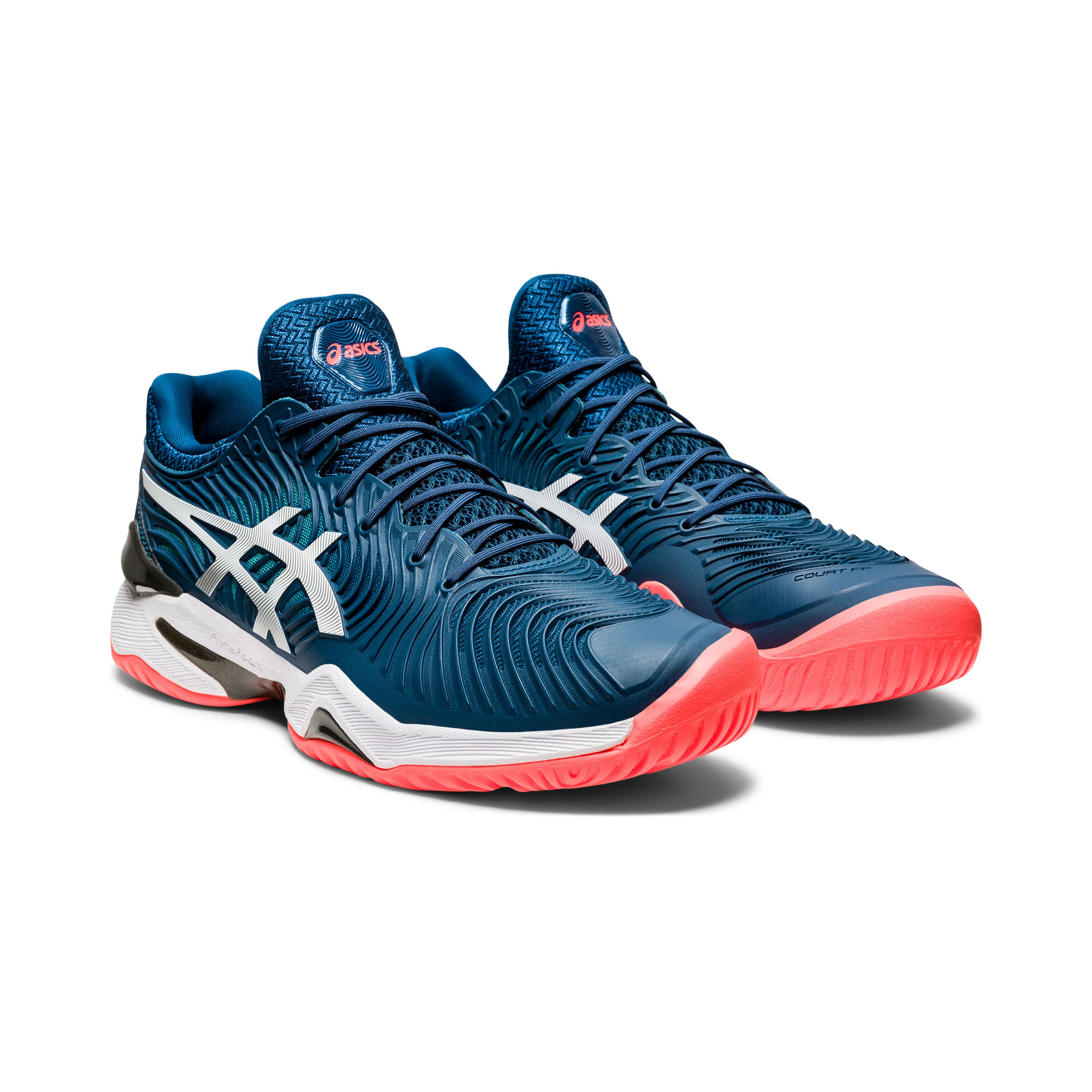 buy Asics Court FF All Court Shoe Men Petrol Coral online Tennis Point