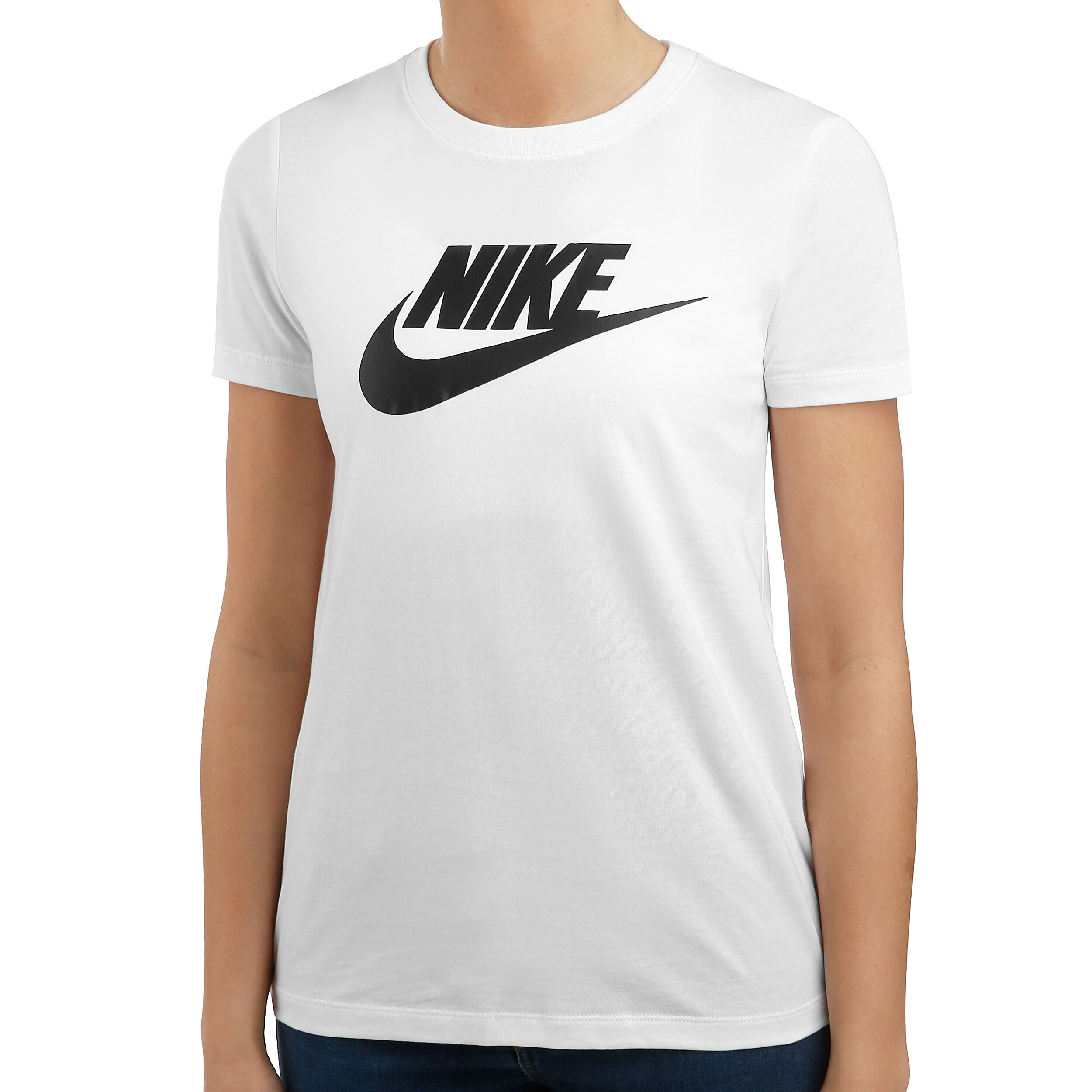 Buy Nike Sportswear Essential T Shirt Women White Black online