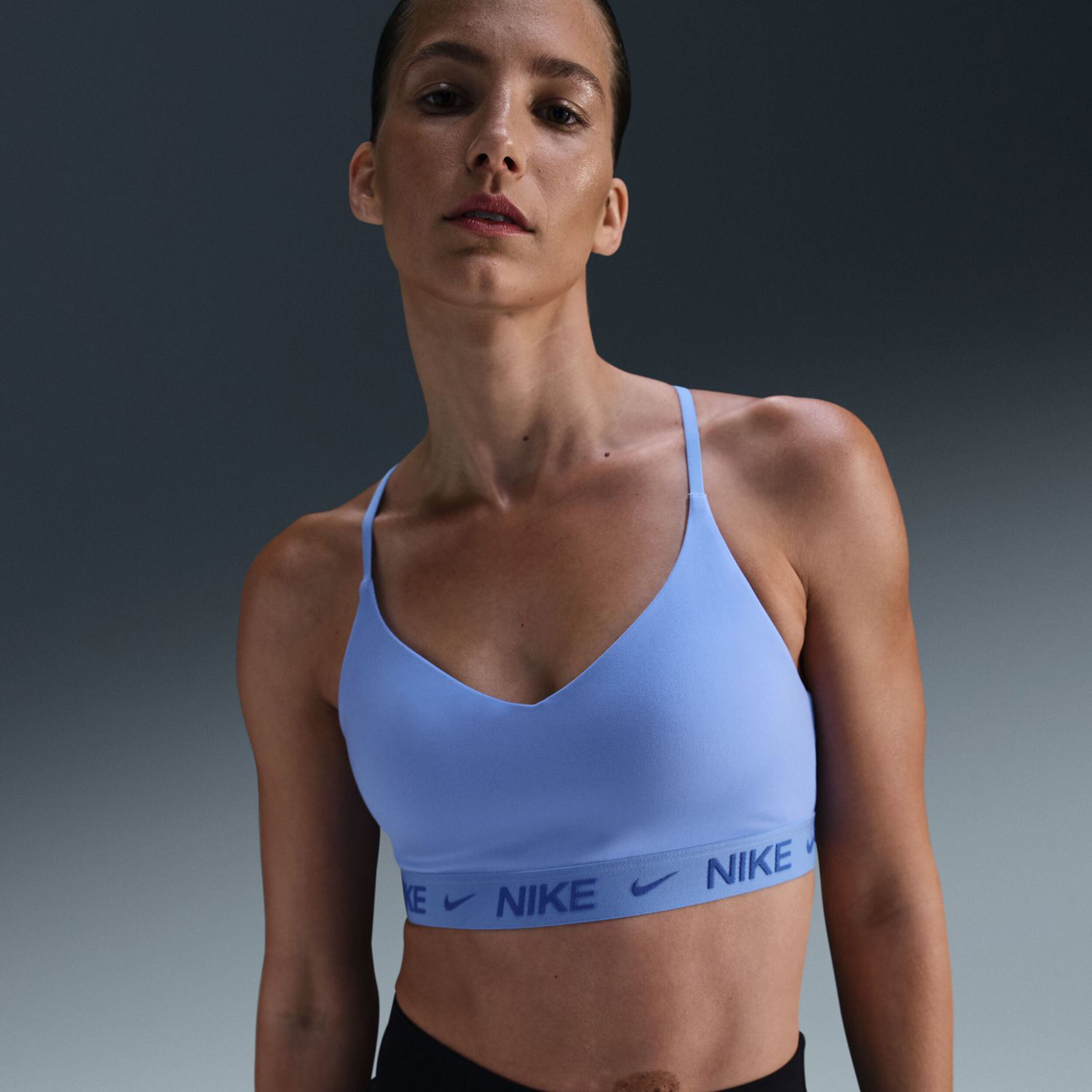 Dri Fit Indy Light Support Sports Bras Women Light Blue