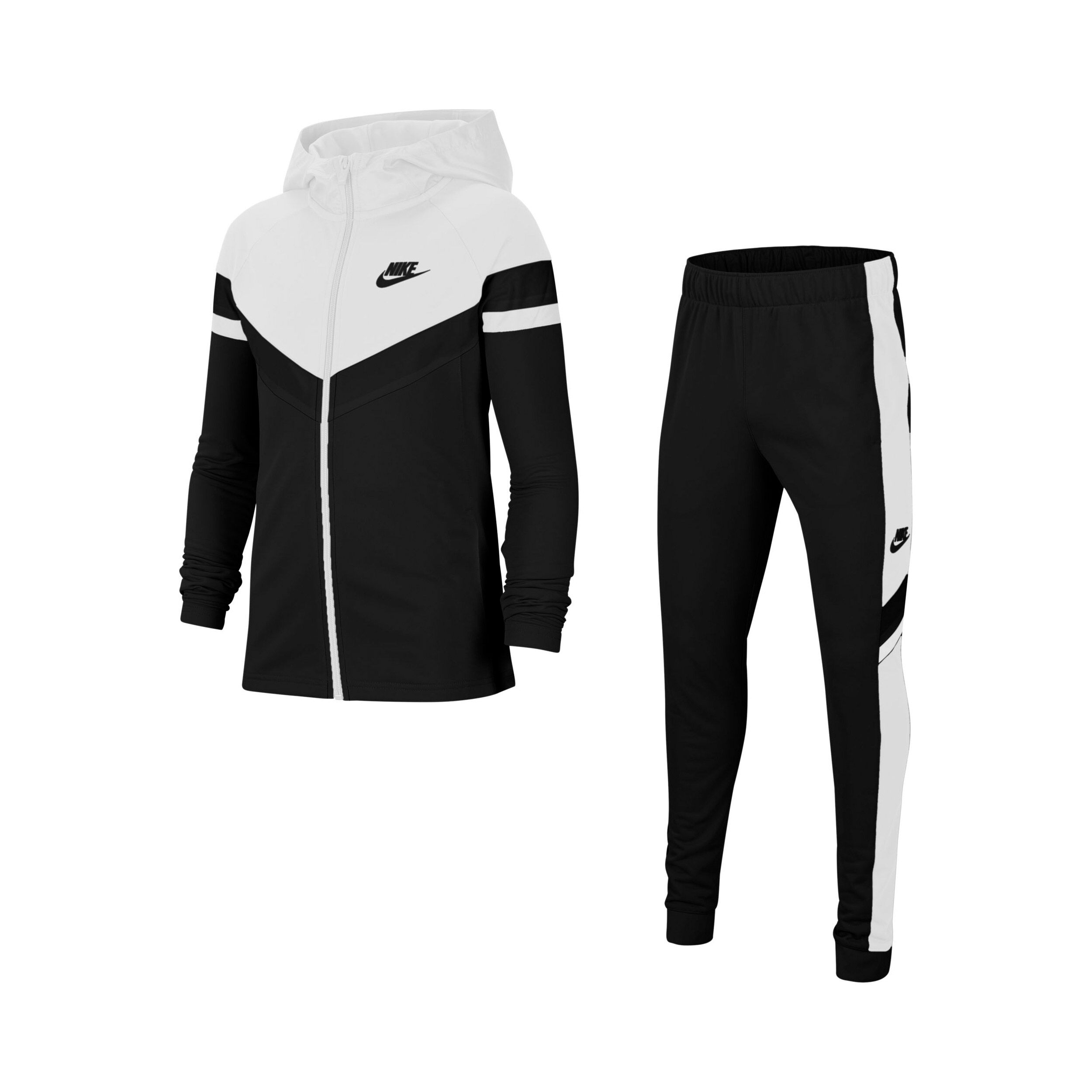 Buy Nike Sportswear Woven Tracksuit Boys Black White online Tennis Point UK