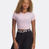Rival Rib T-Shirt Women-Pink