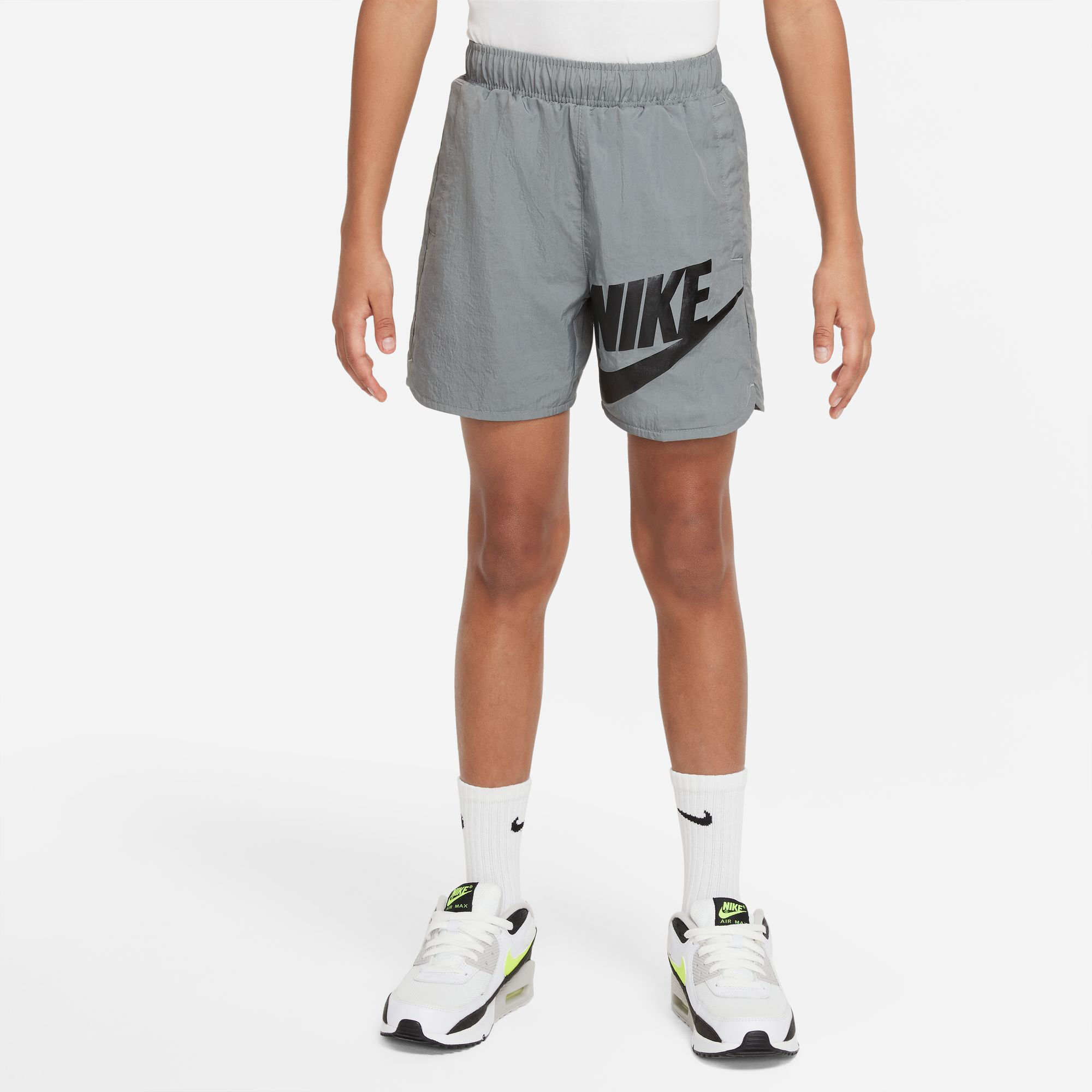 buy Nike Sportswear Woven HBR Shorts Boys - Grey, Black online | Tennis-Point