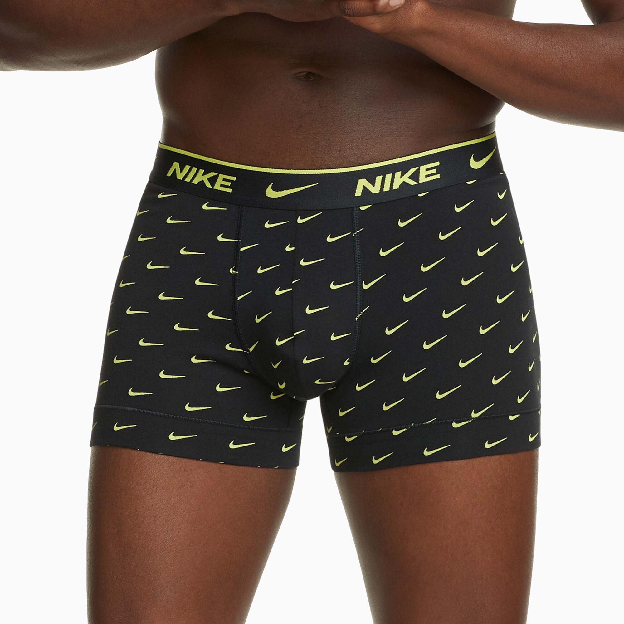 buy Nike E-Day Stretch Boxer Shorts Men - Black, Yellow online | Tennis ...