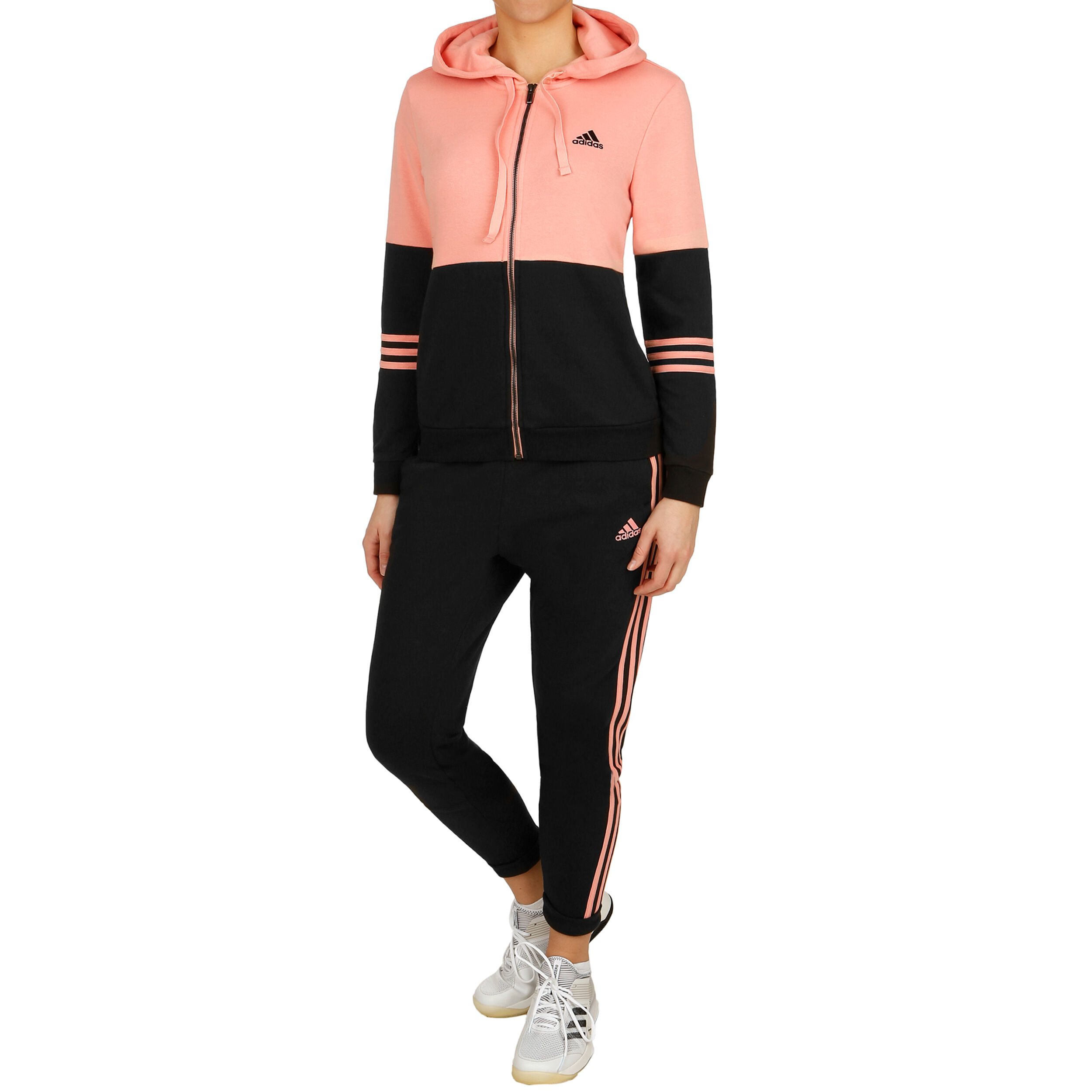 Rose gold 2025 adidas tracksuit