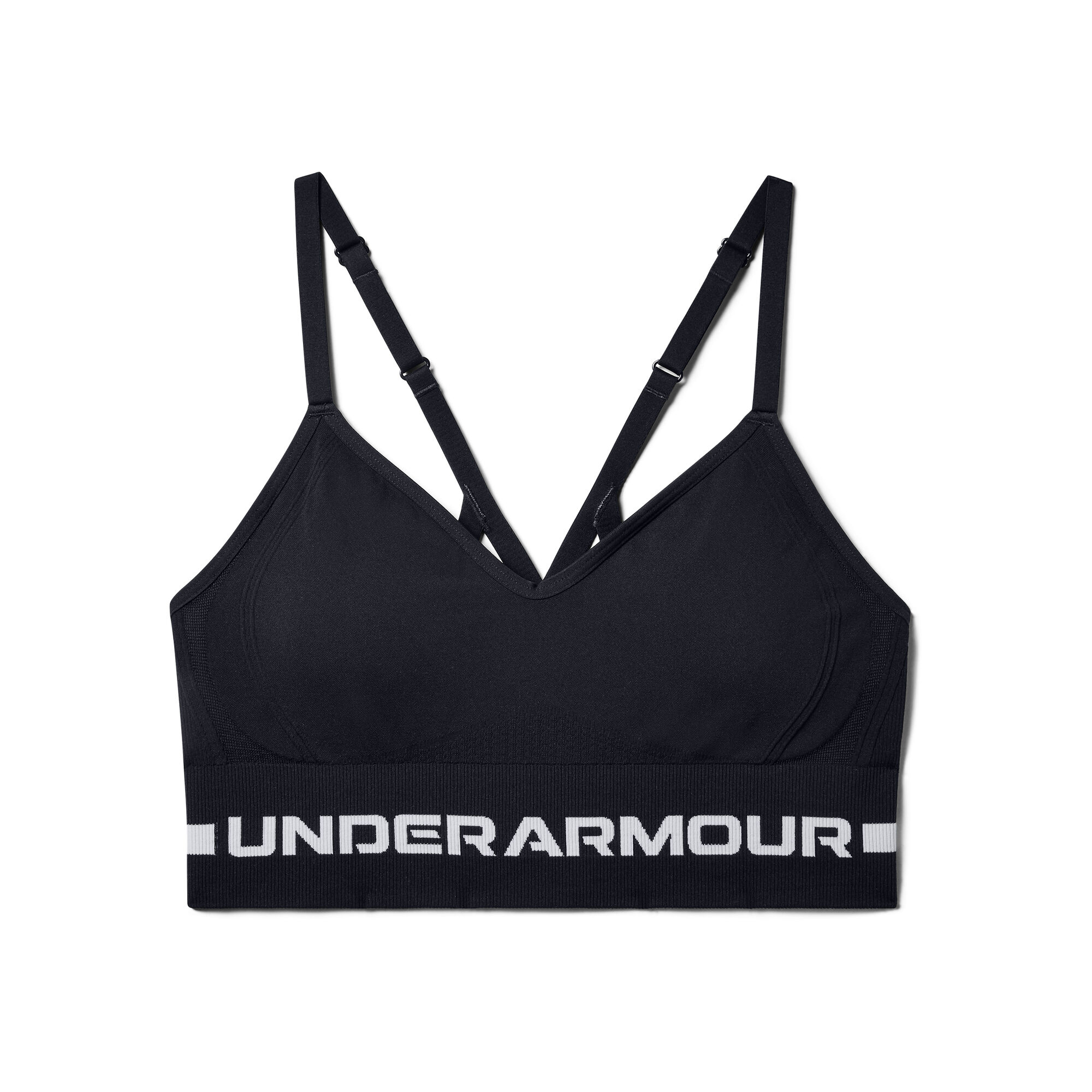 Buy Under Armour Seamless Low Long Sports Bras Women Black, Lightgrey  online