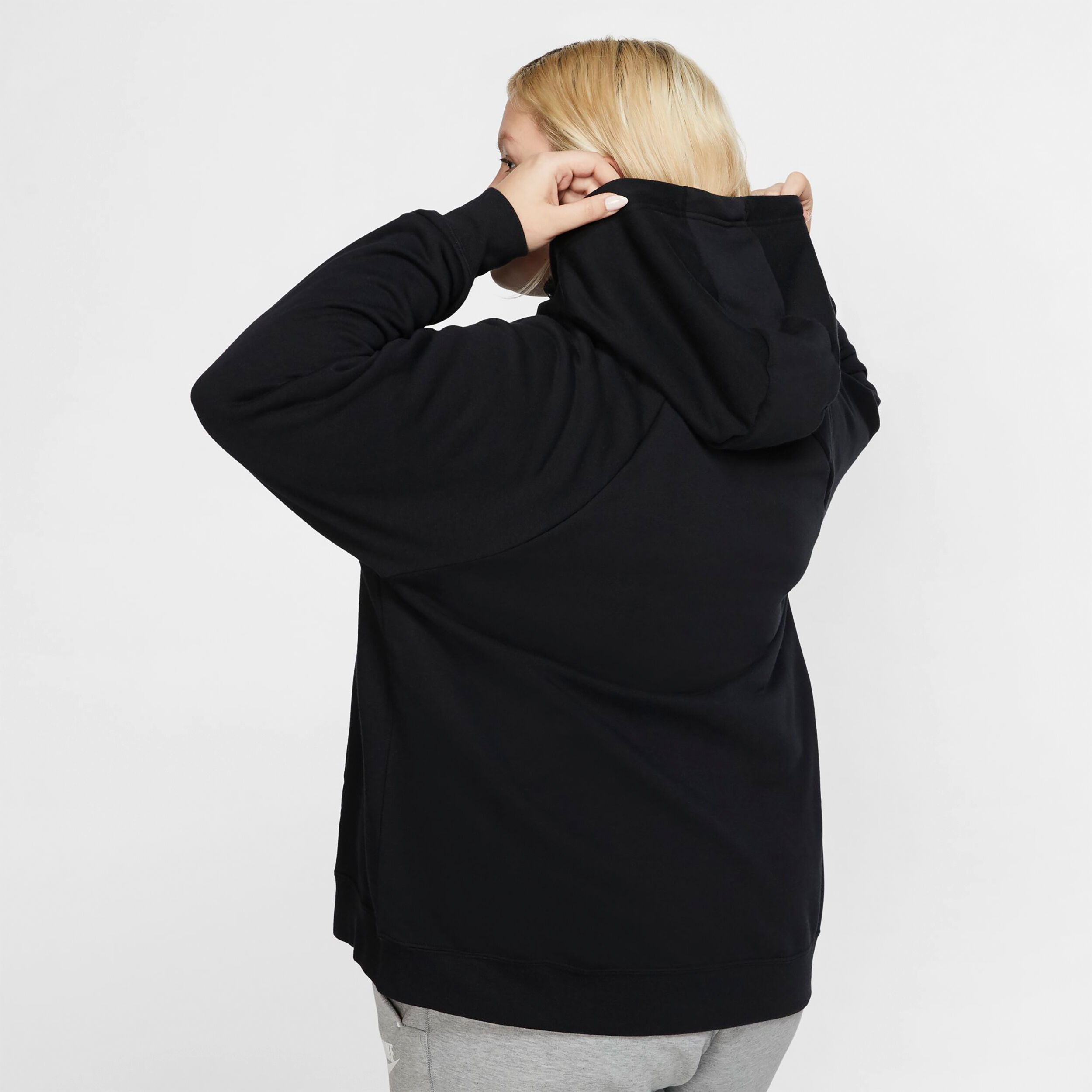 Plus size nike zip up hoodie hotsell