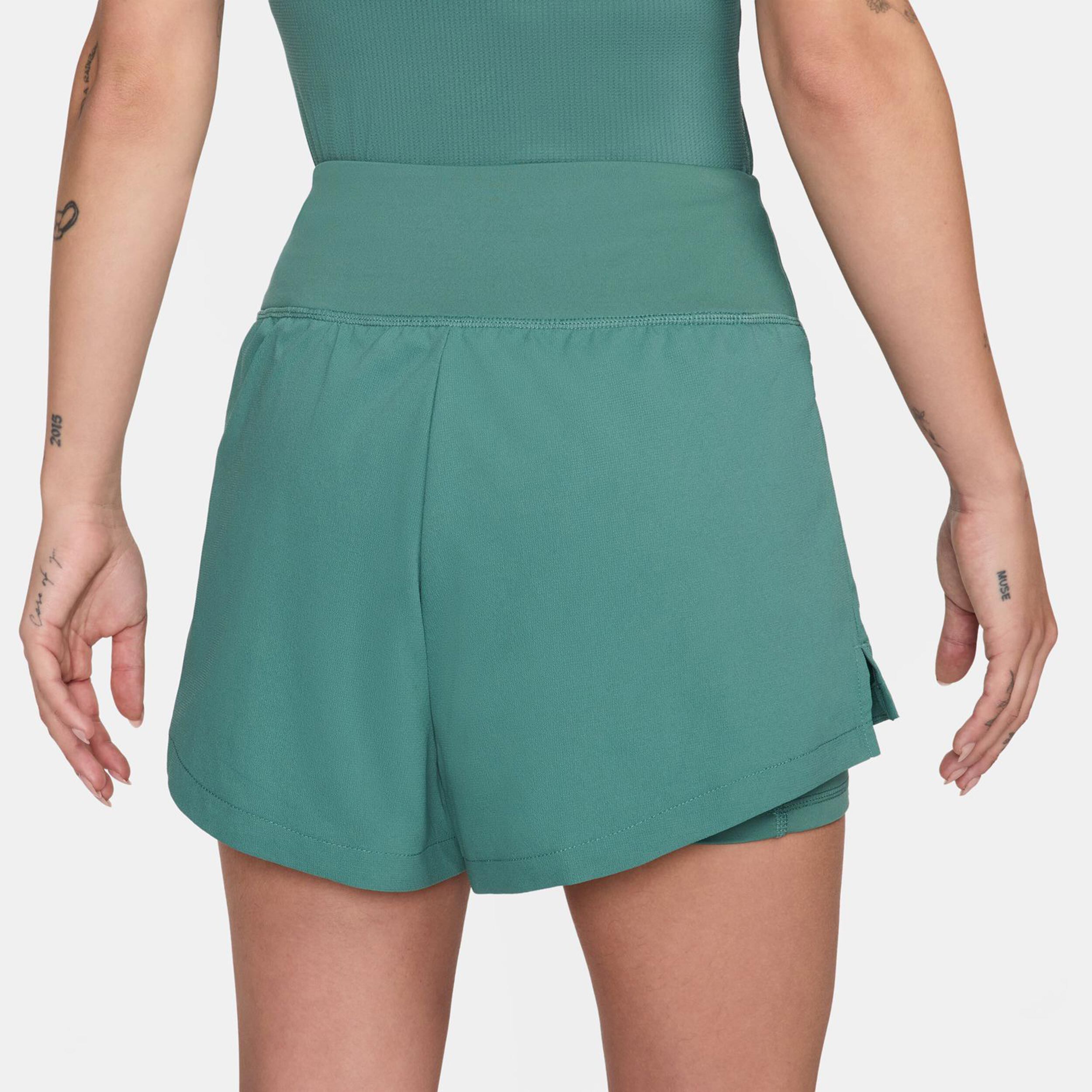 Olive green nike shorts womens sales
