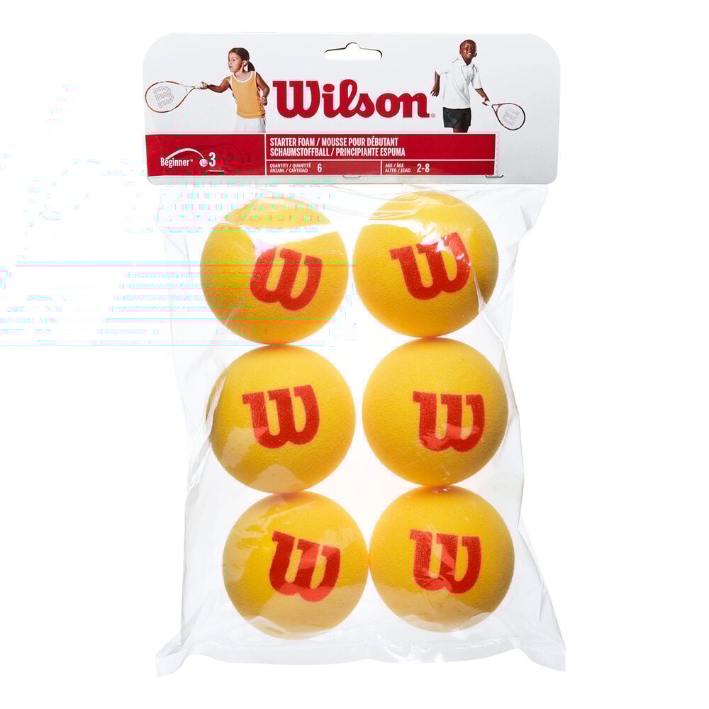Wilson Starter Foam Balls (Stage 3) 6 Pack