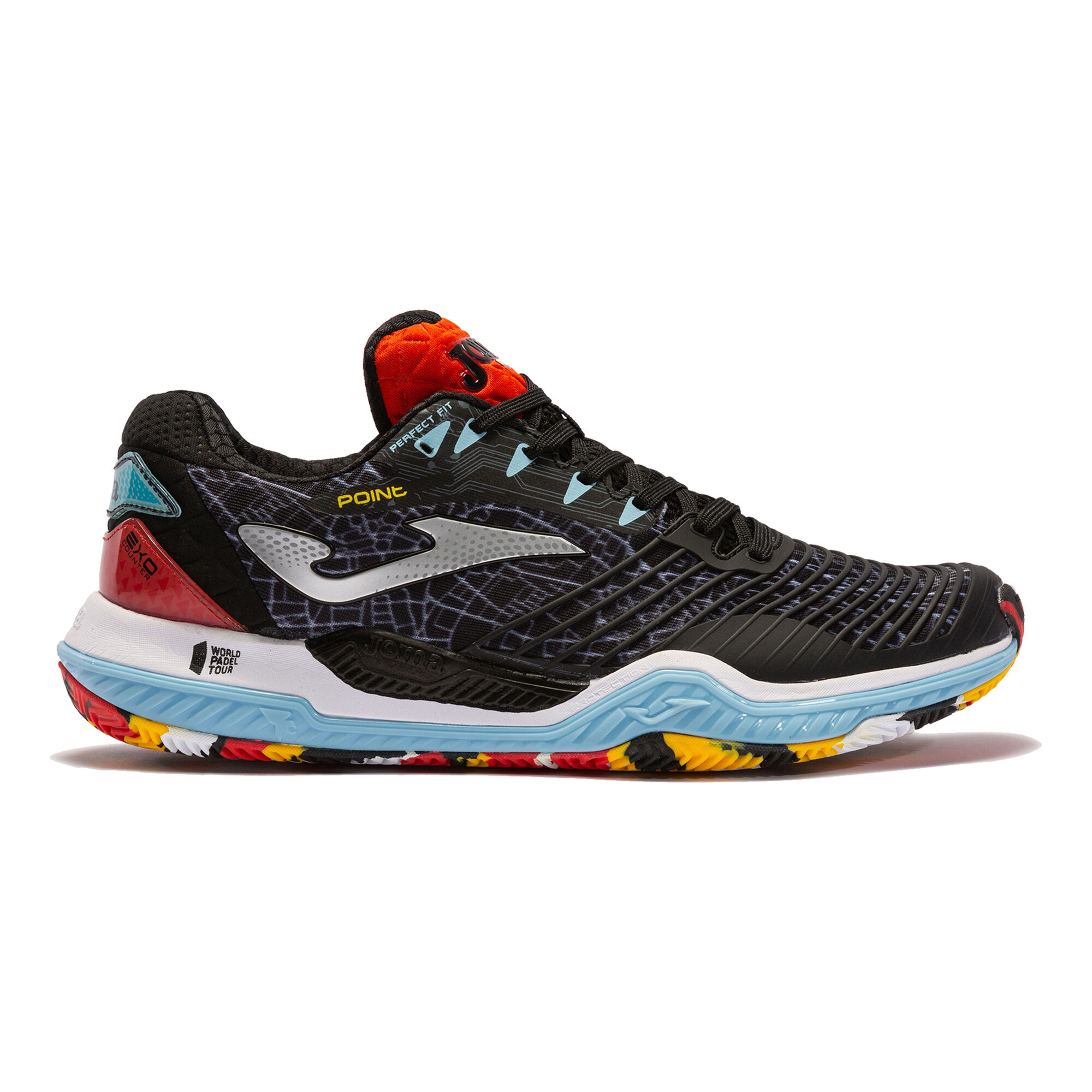 Buy Joma T.Point Padel Shoe Men Black, Multicoloured online Tennis