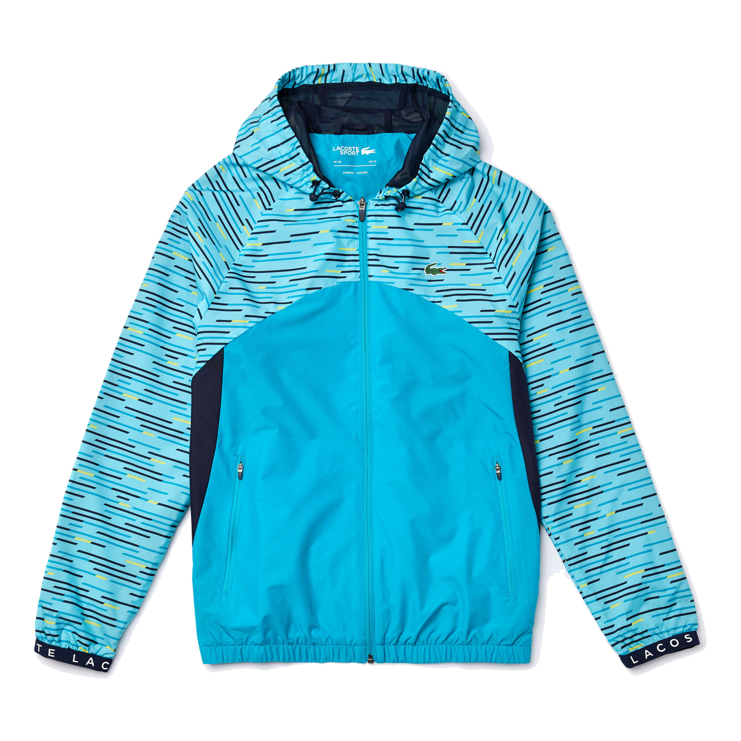 Survetement lacoste hot sale bleu turquoise