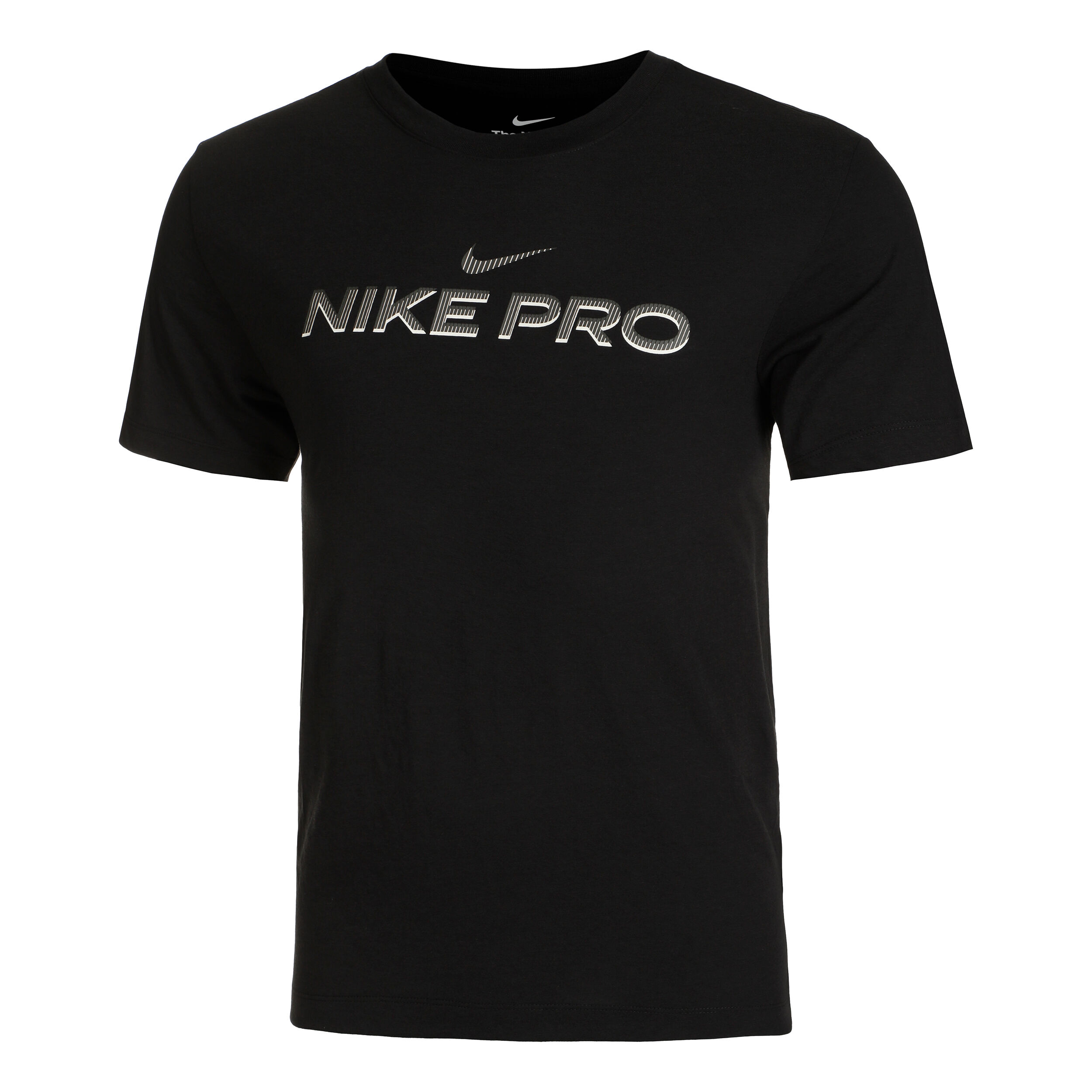 Dri Fit T Shirt Men Black Silver
