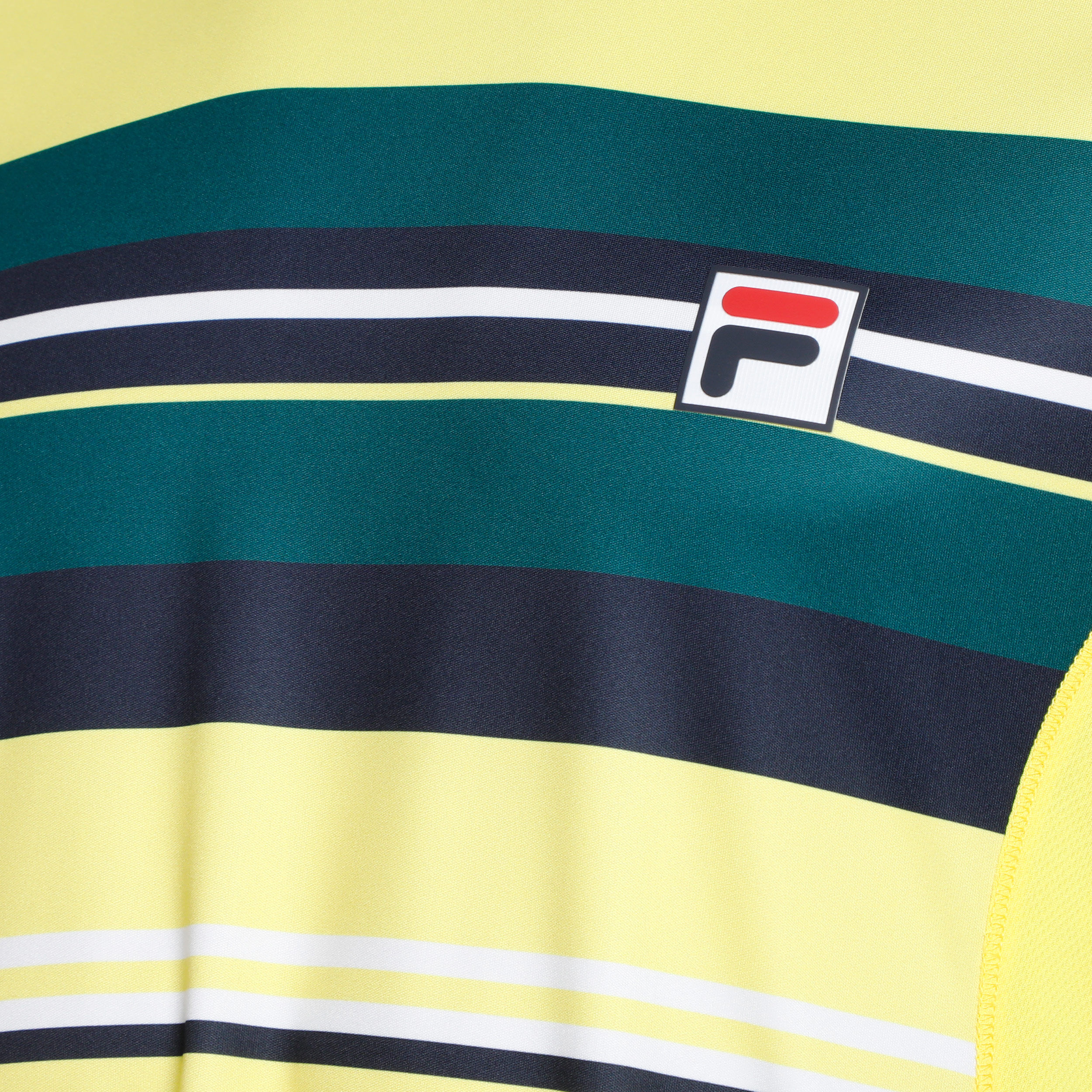 Yellow and shop blue fila shirt