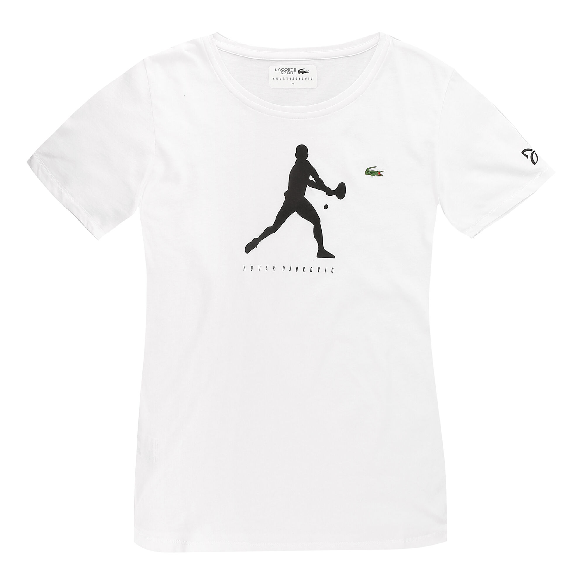 buy Lacoste Novak Djokovic T-Shirt Women - White, Black ...