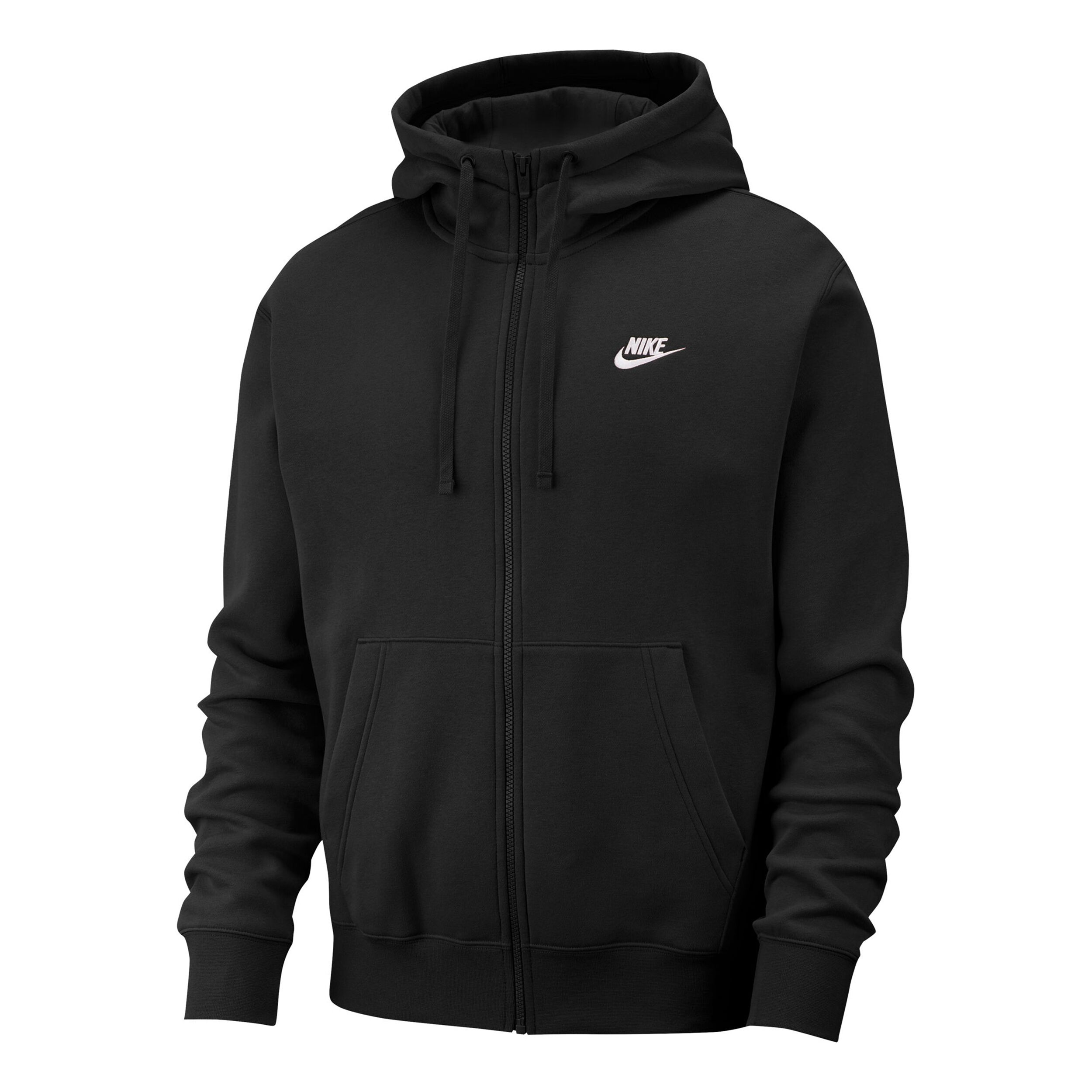 Sportswear Club Zip Hoodie Men Black White
