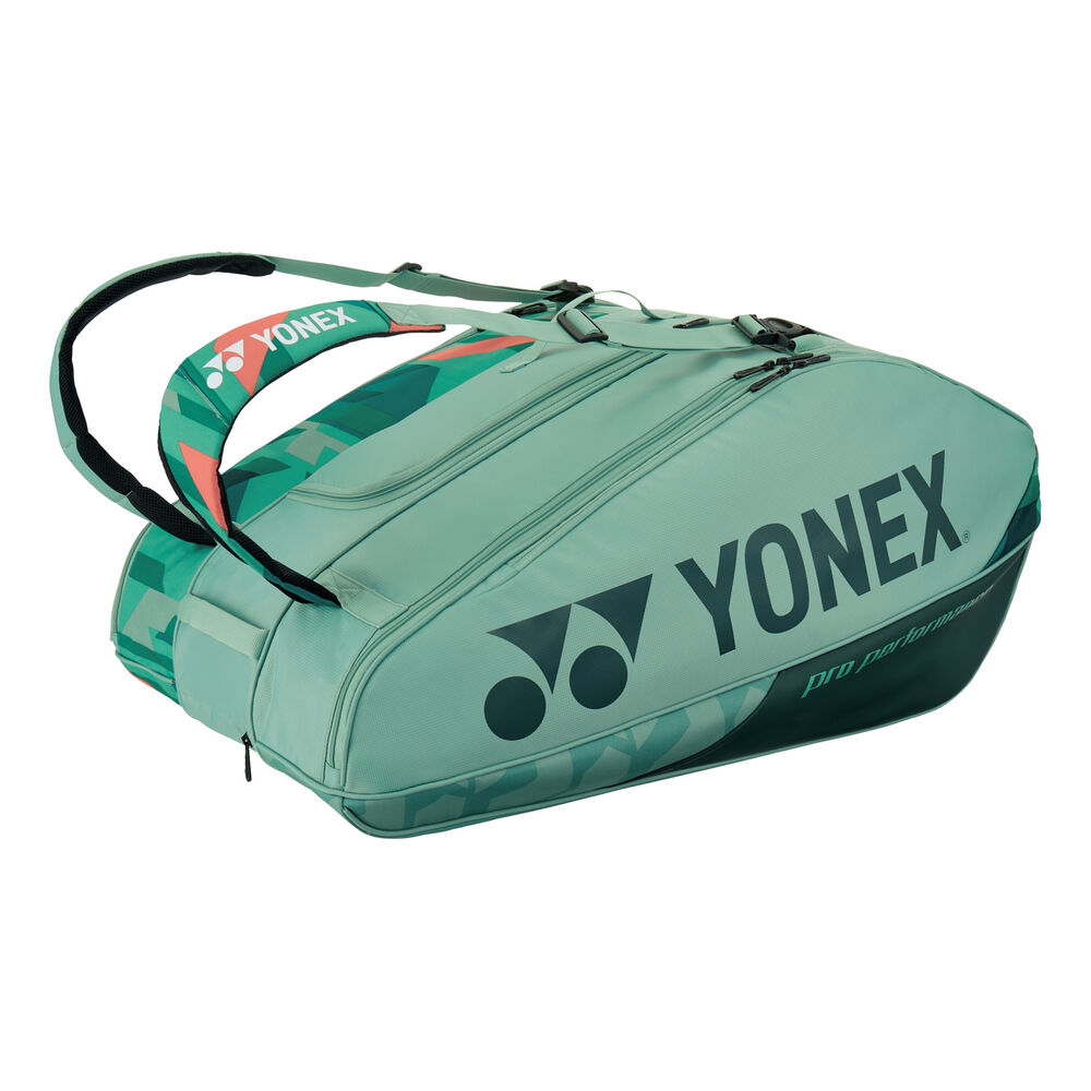 Yonex Pro Racquet Bag Racket 12 Pack-Green,Orange green Yonex Pro Racquet Bag Racket 12 Pack-Green,Orange green