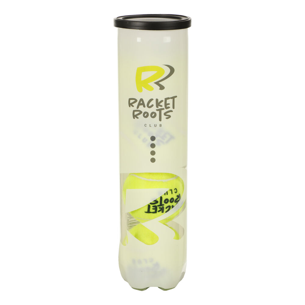 Racket Roots Club Tennisball 4 Ball Tube Racket Roots Club Tennisball 4 Ball Tube