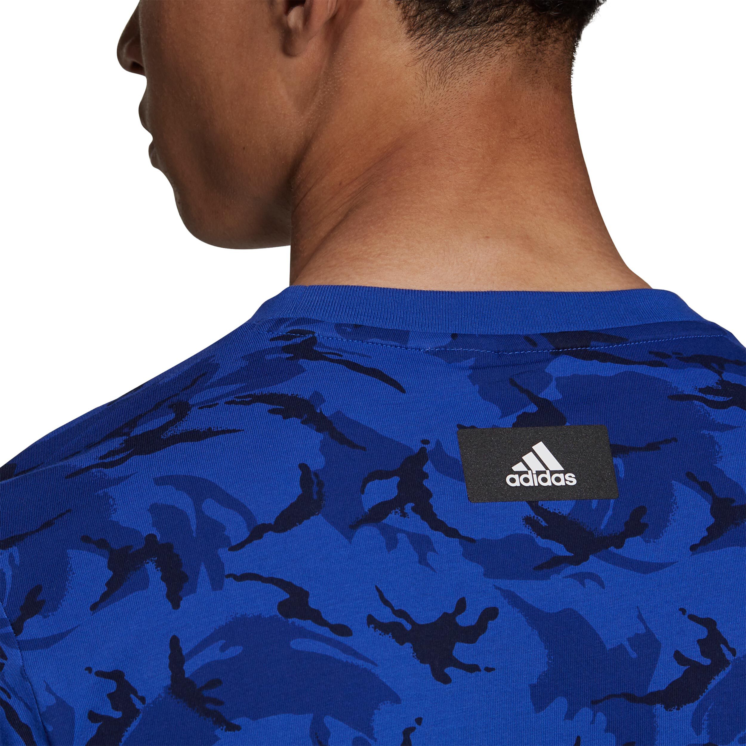 Freelift Camo T Shirt Men Blue White