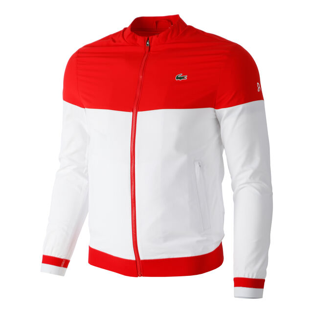 buy Lacoste Novak Djokovic Training Jacket Men - White, Red online ...