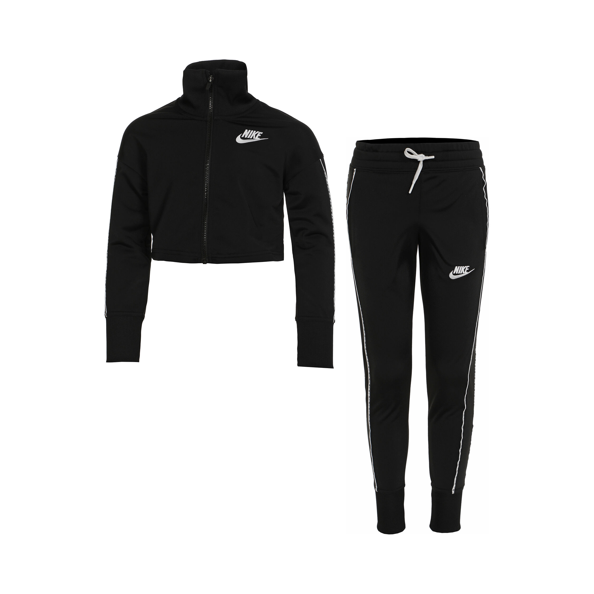 Buy Nike Sportswear HW Tracksuit Girls Black White online Tennis Point UK