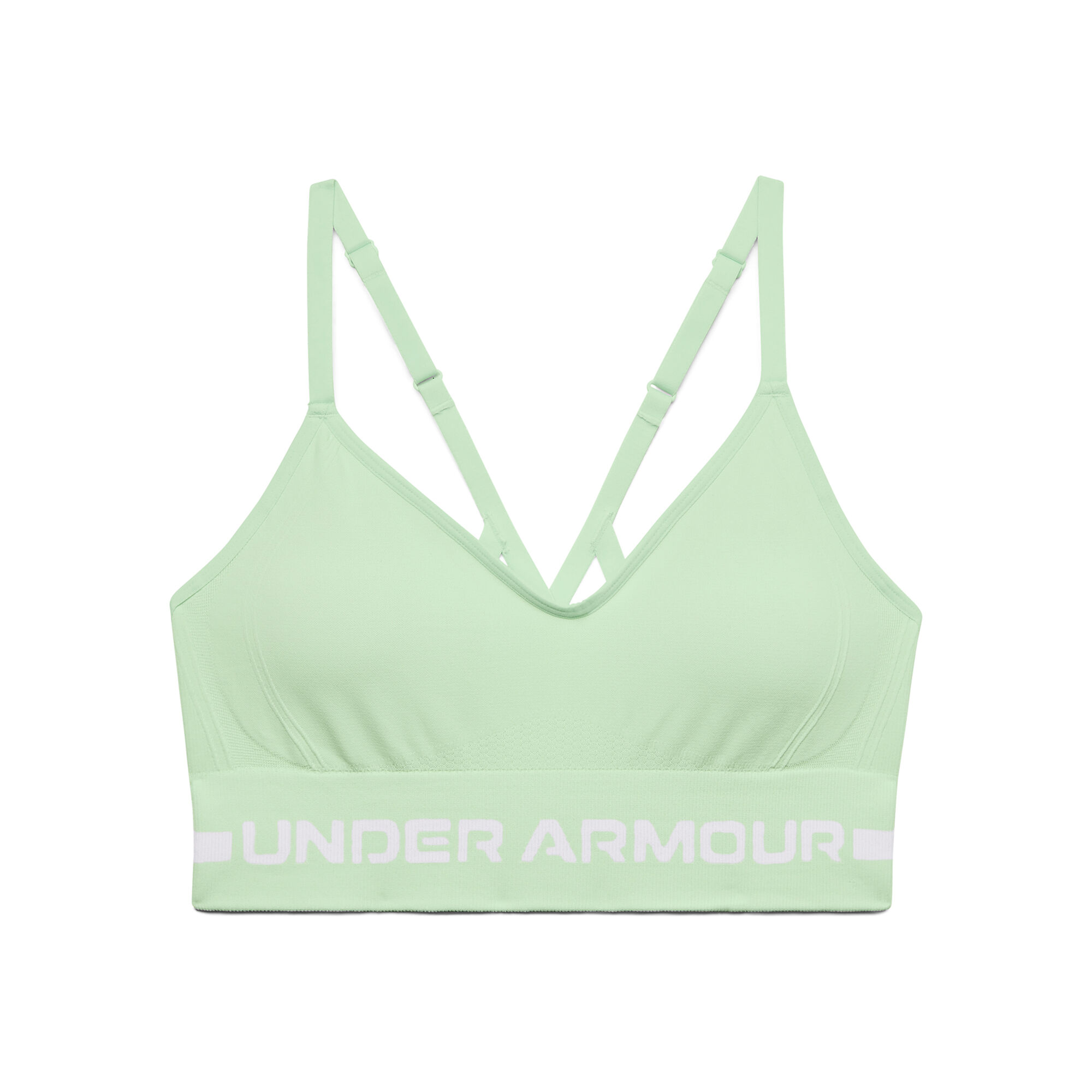 Buy Under Armour Seamless Low Long Sports Bras Women Light Green online
