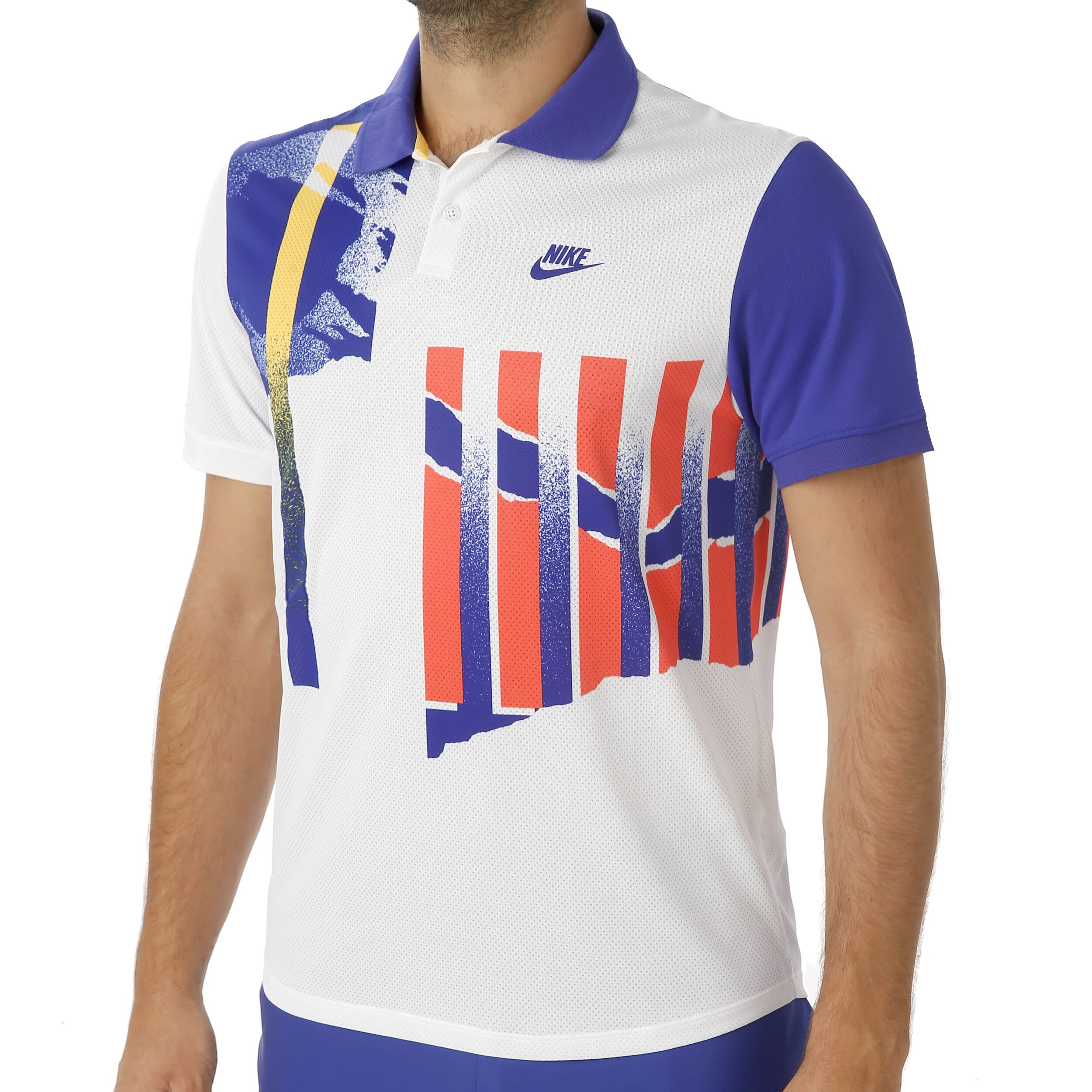 Court Advantage Polo Men White Multicoloured
