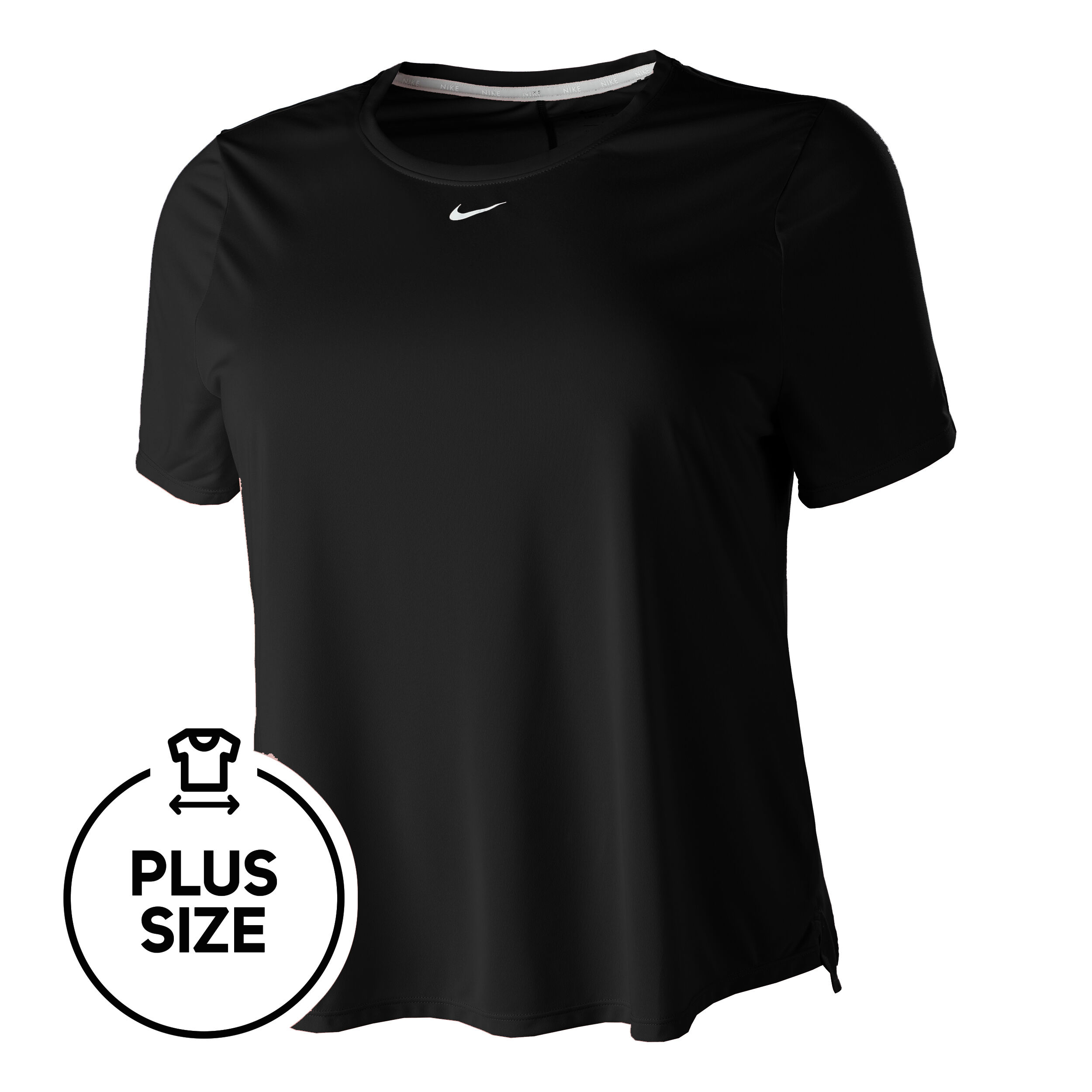 Dri Fit One Plus Size T Shirt Women Black White