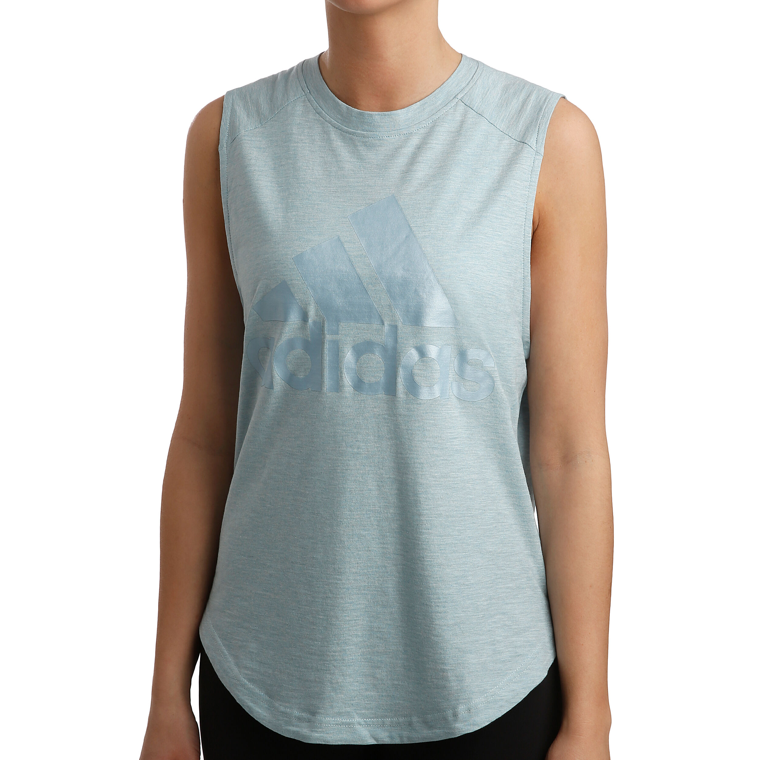 Adidas muscle tee women's sales