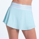 Lucky in Love Clothing Lucky in Love High Waist Riviera Wave Skirt Women - light blue, white