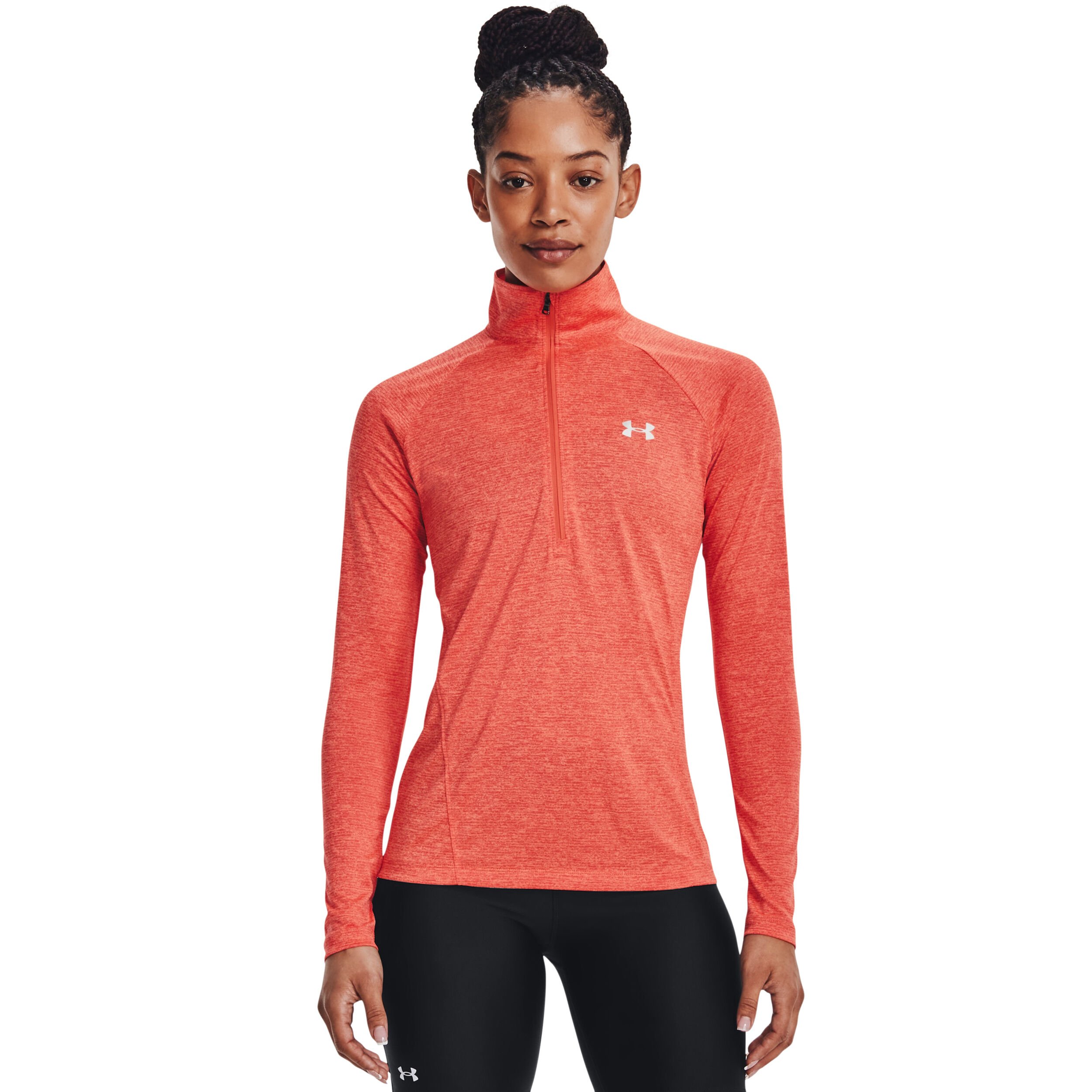 Orange under armour long sleeve shop