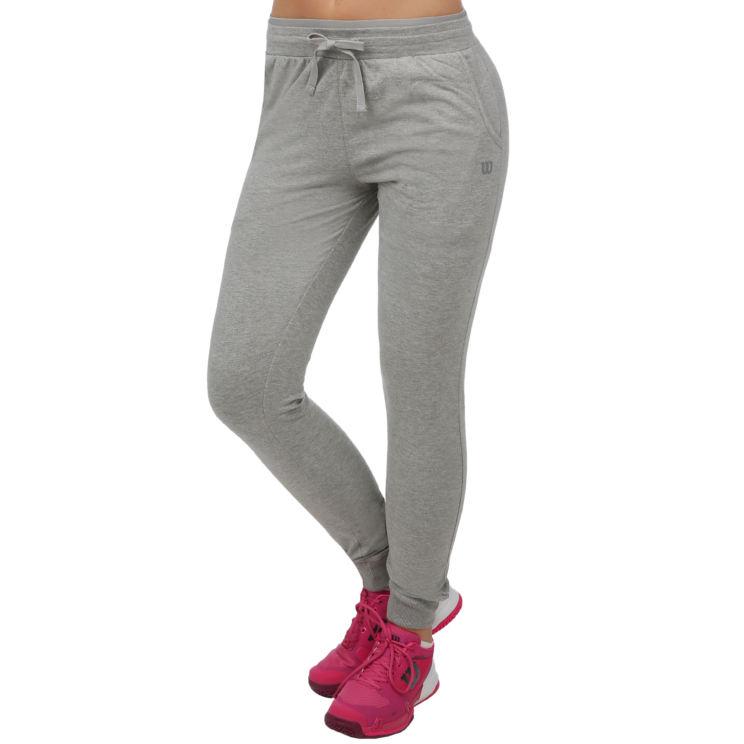 Jogger Training Pants Women Lightgrey White