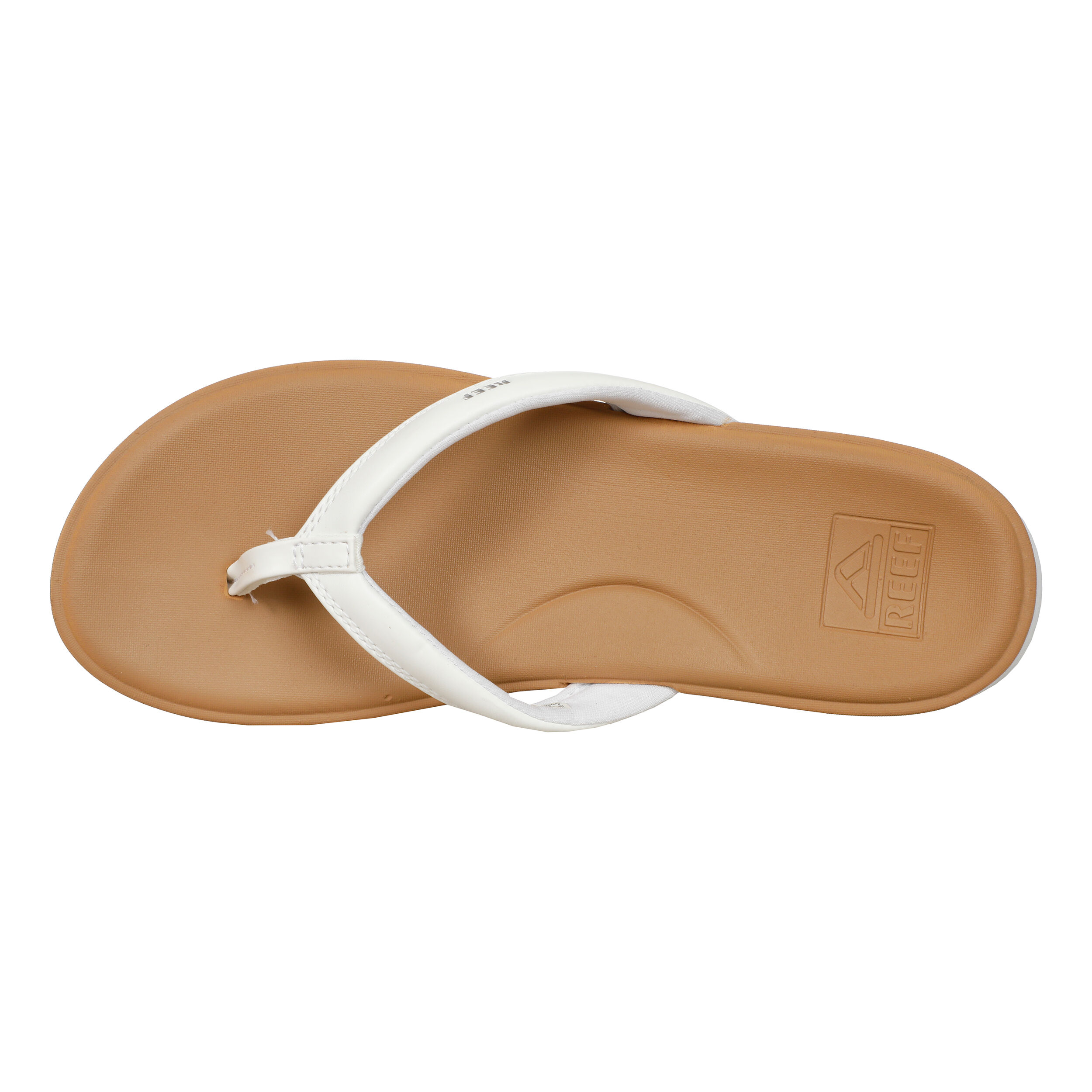 Womens white reef flip flops hotsell
