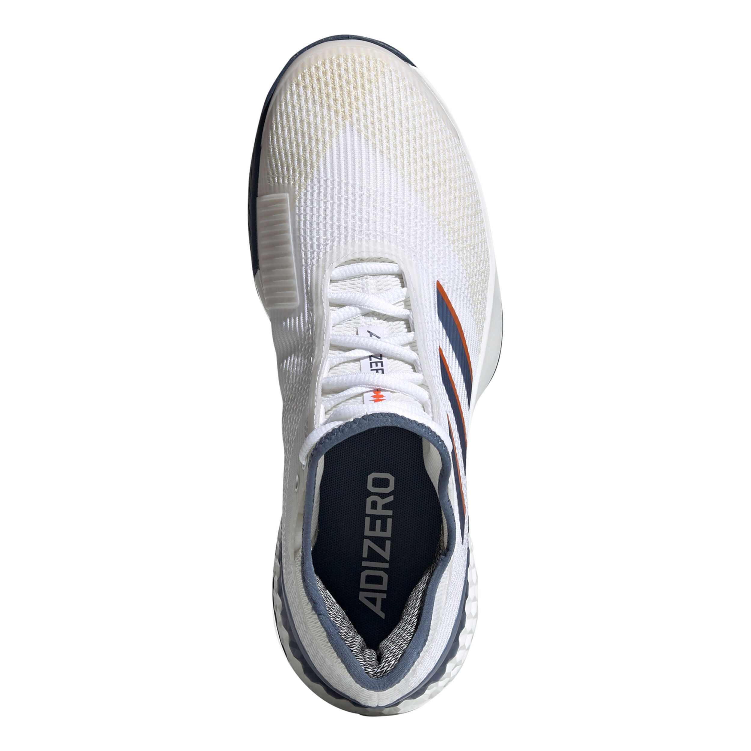 Men's adizero ubersonic 3 tennis deals shoes white and tech ink