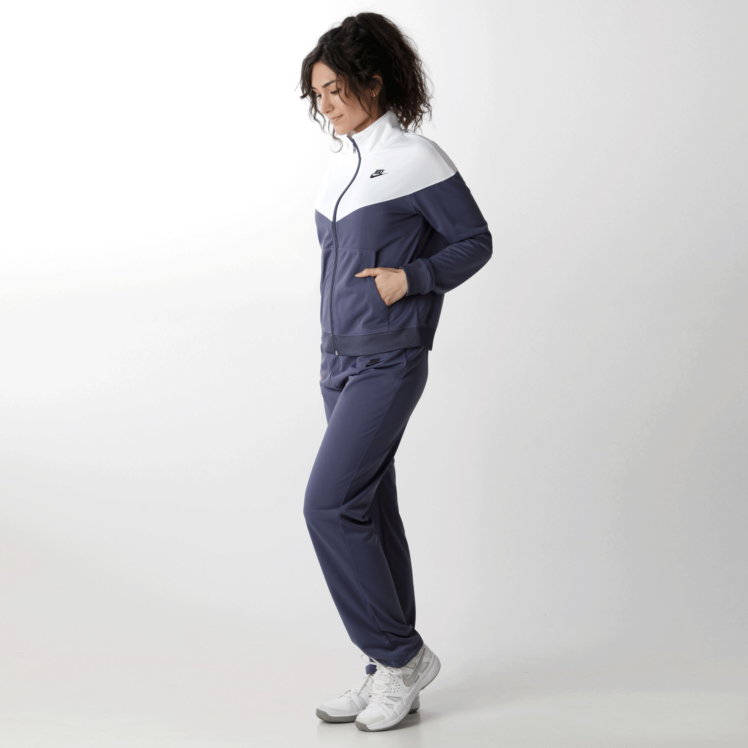 nike womens blue tracksuit