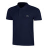 Ribbed Collar Polo Men - blue, white