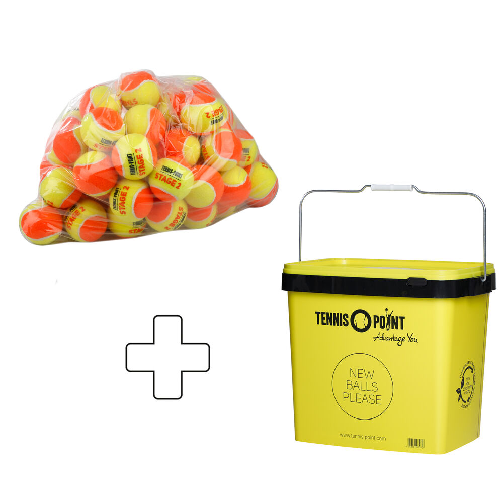Tennis-Point Stage 2 60 Pack Plus Ball Bucket