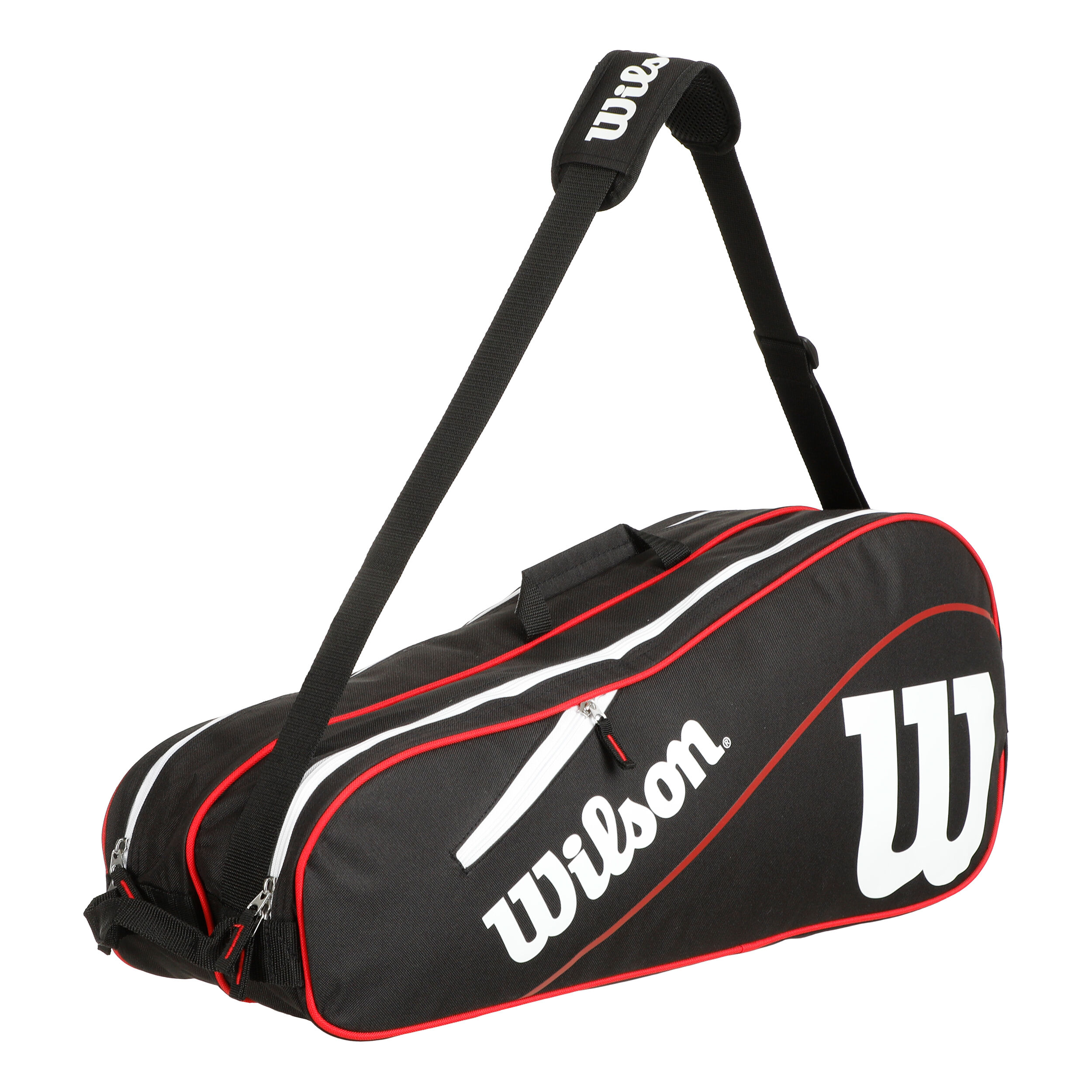 Buy Wilson Advantage III Six Racket Bag Black White online