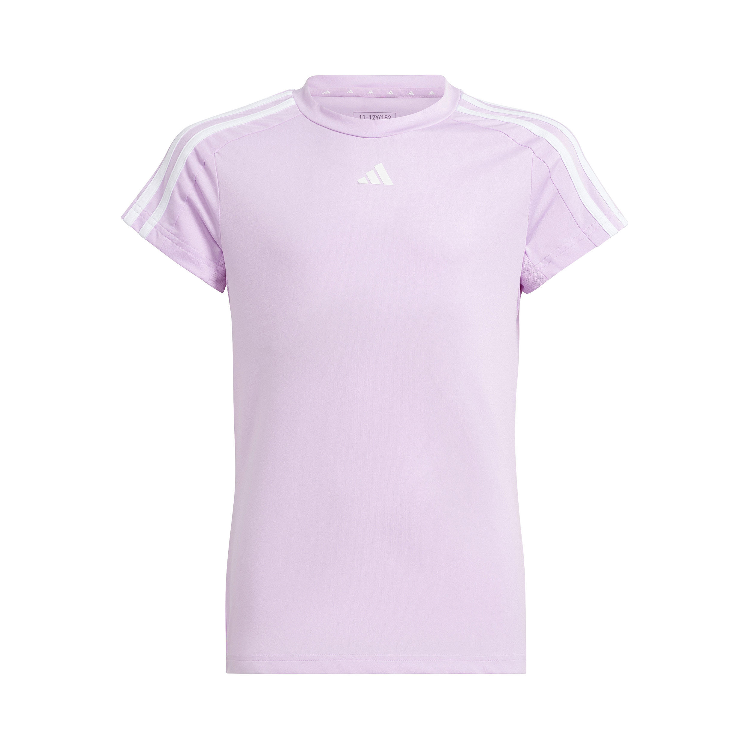 Adidas 3 sales stripes girls tee