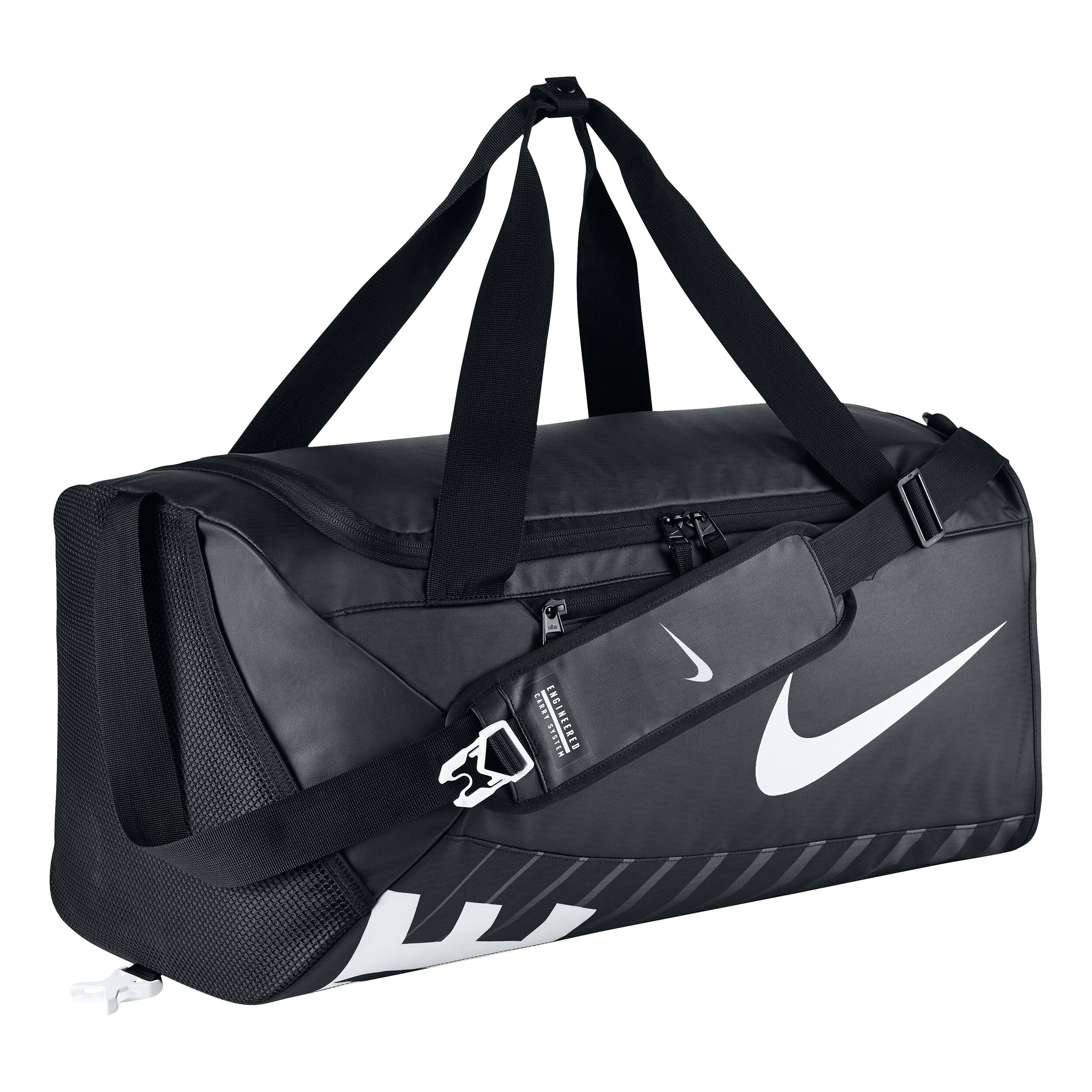 Alpha Adapt Crossbody Duffel Sports Bag Medium Black White
