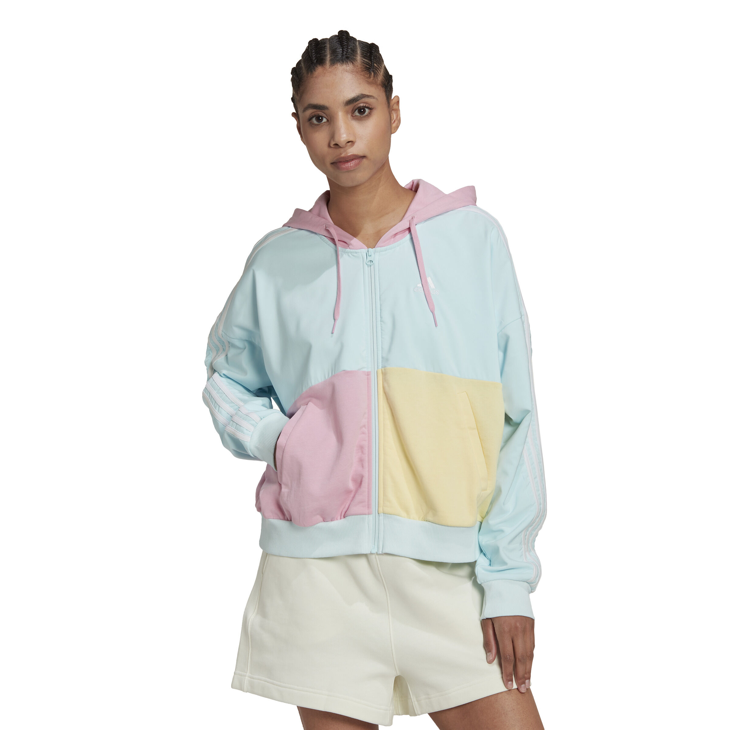 Light pink adidas hoodie womens online