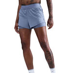 Nike Clothing Nike Swift 2in1 Running shorts Women - blue grey, silver