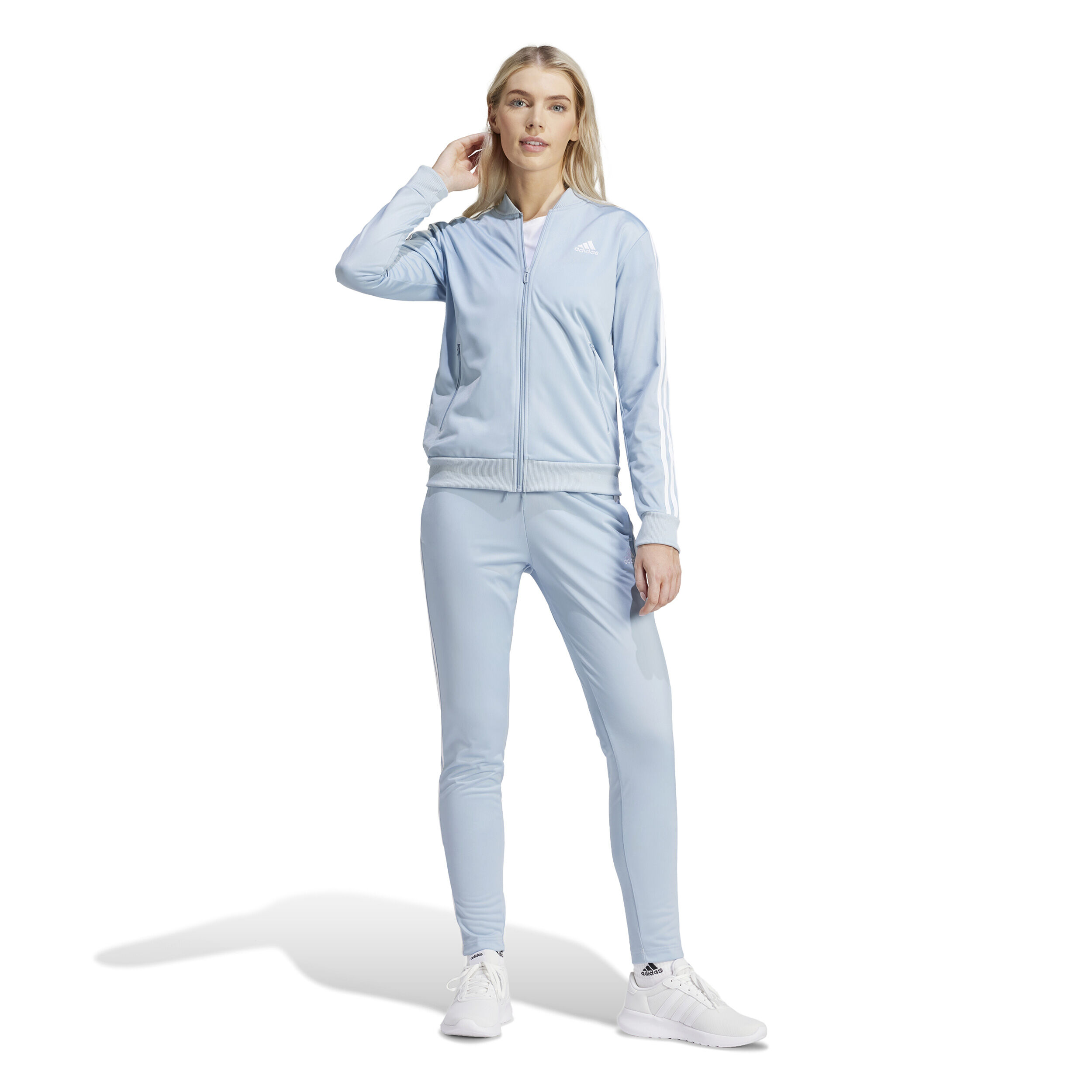 Blue and white tracksuit womens cheap