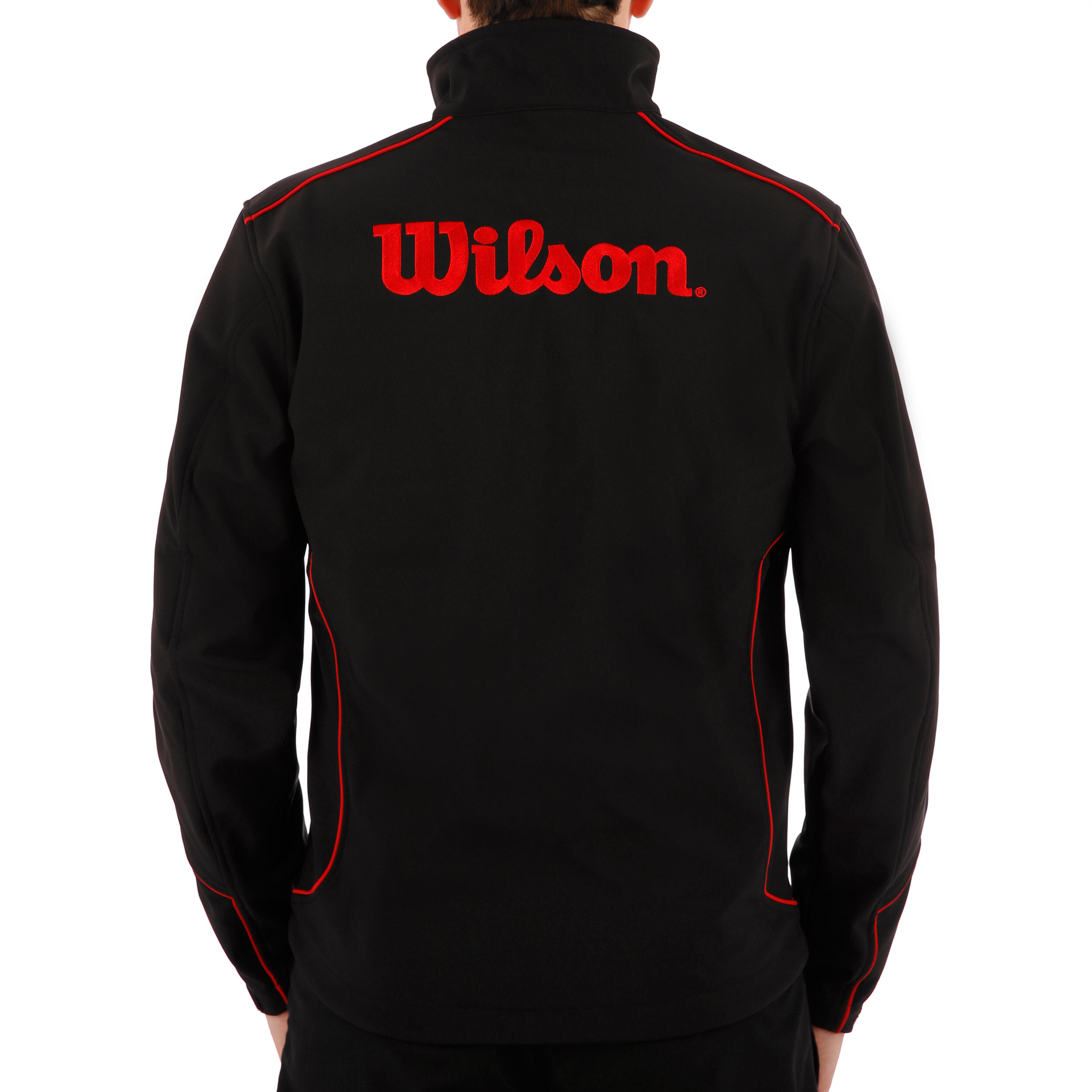 Promo Training Jacket Men Black Red