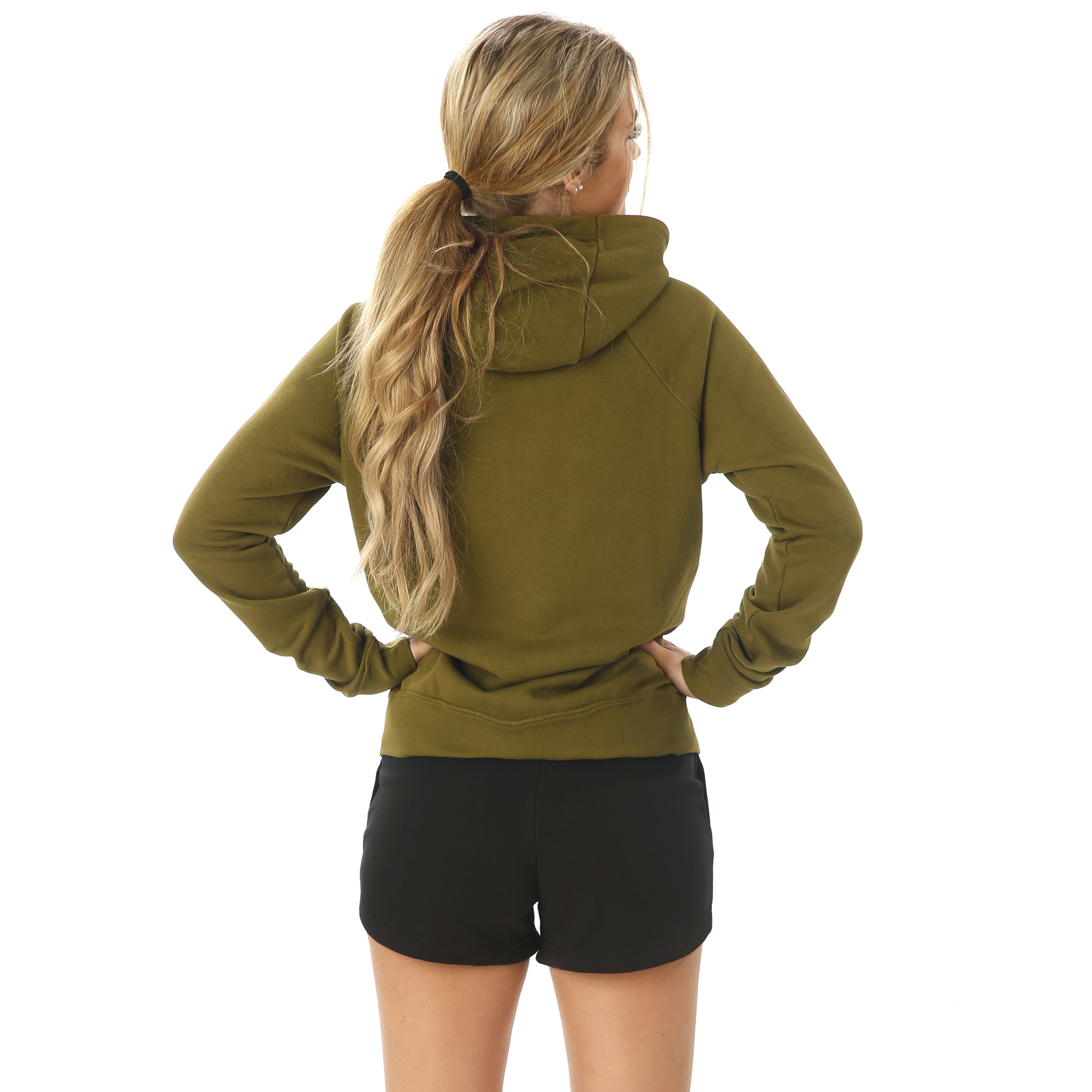 Sportswear Essential Zip Hoodie Women Olive White