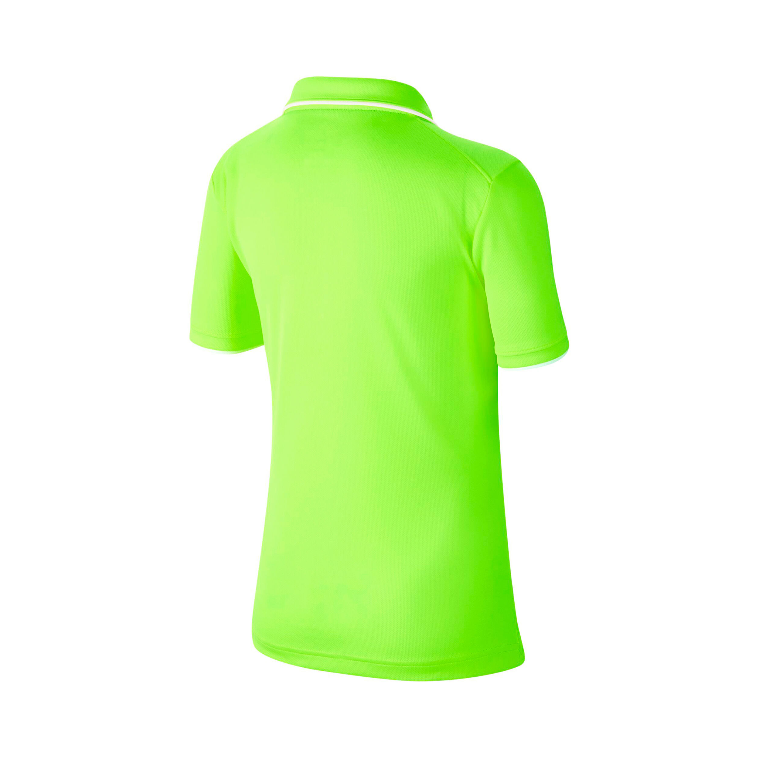 Court Dri Fit Polo Boys Neon Green White