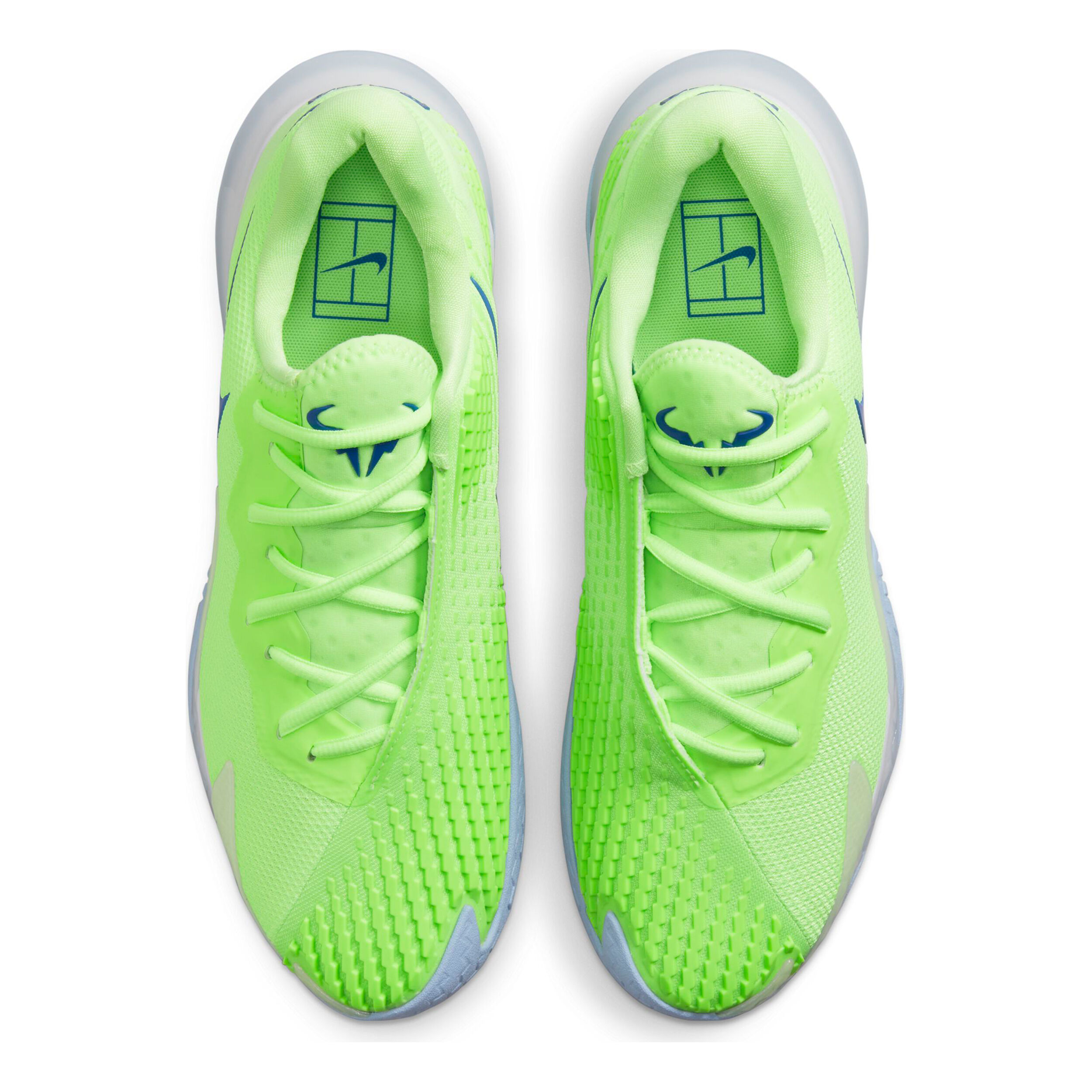 Rafael Nadal Zoom Vapor Cage 4 All Court Shoe Men Neon Green Blue