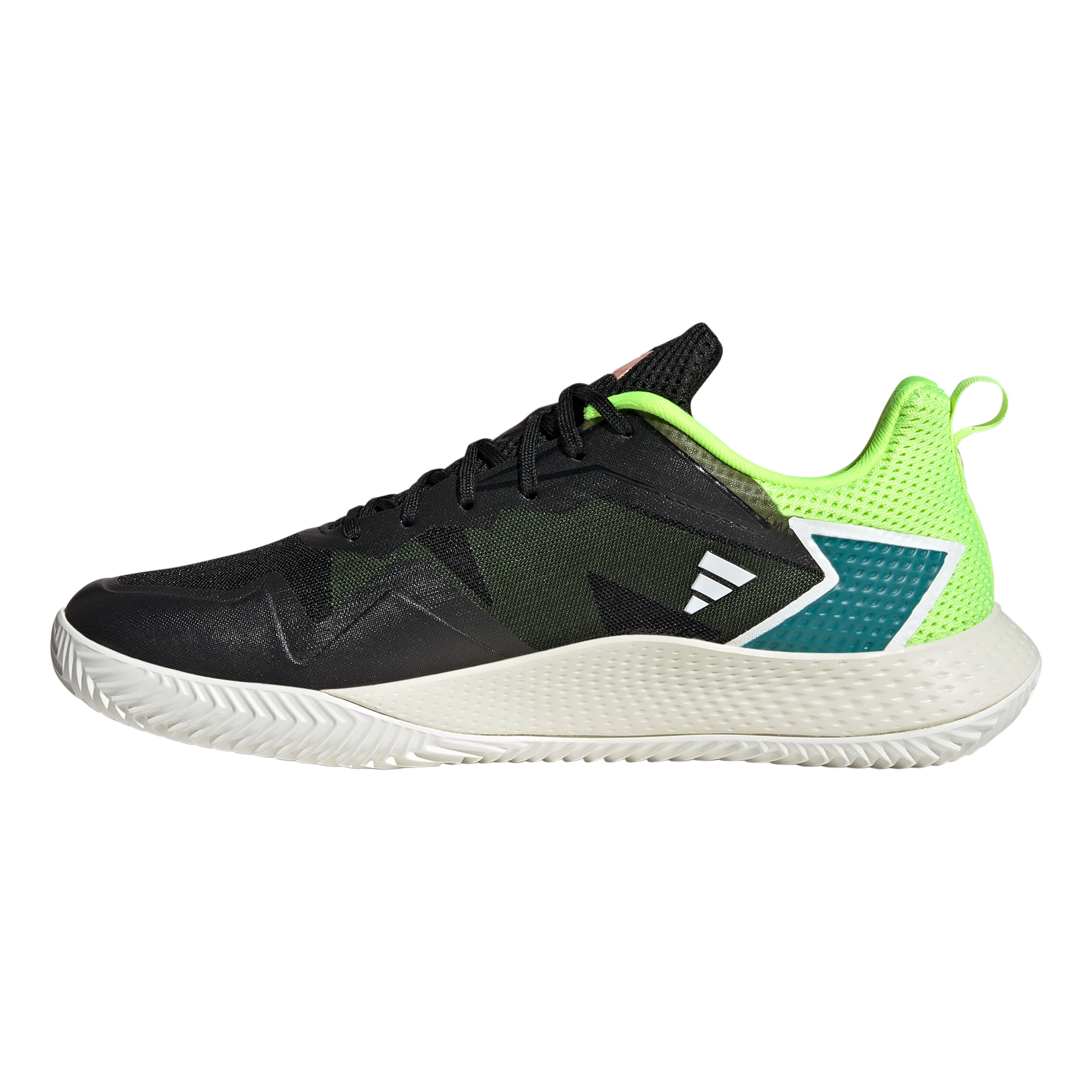 Defiant Speed Clay Court Shoe Men Black Neon Green