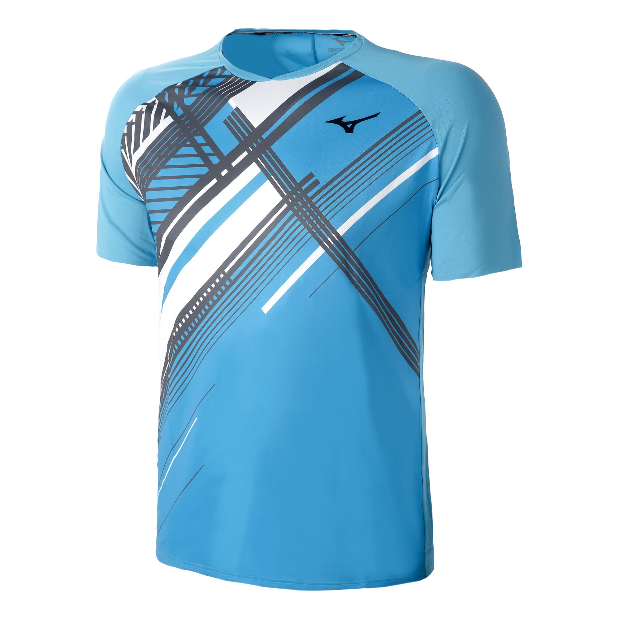 Buy Mizuno Shadow T-Shirt Men Turquoise, White online | Tennis Point UK