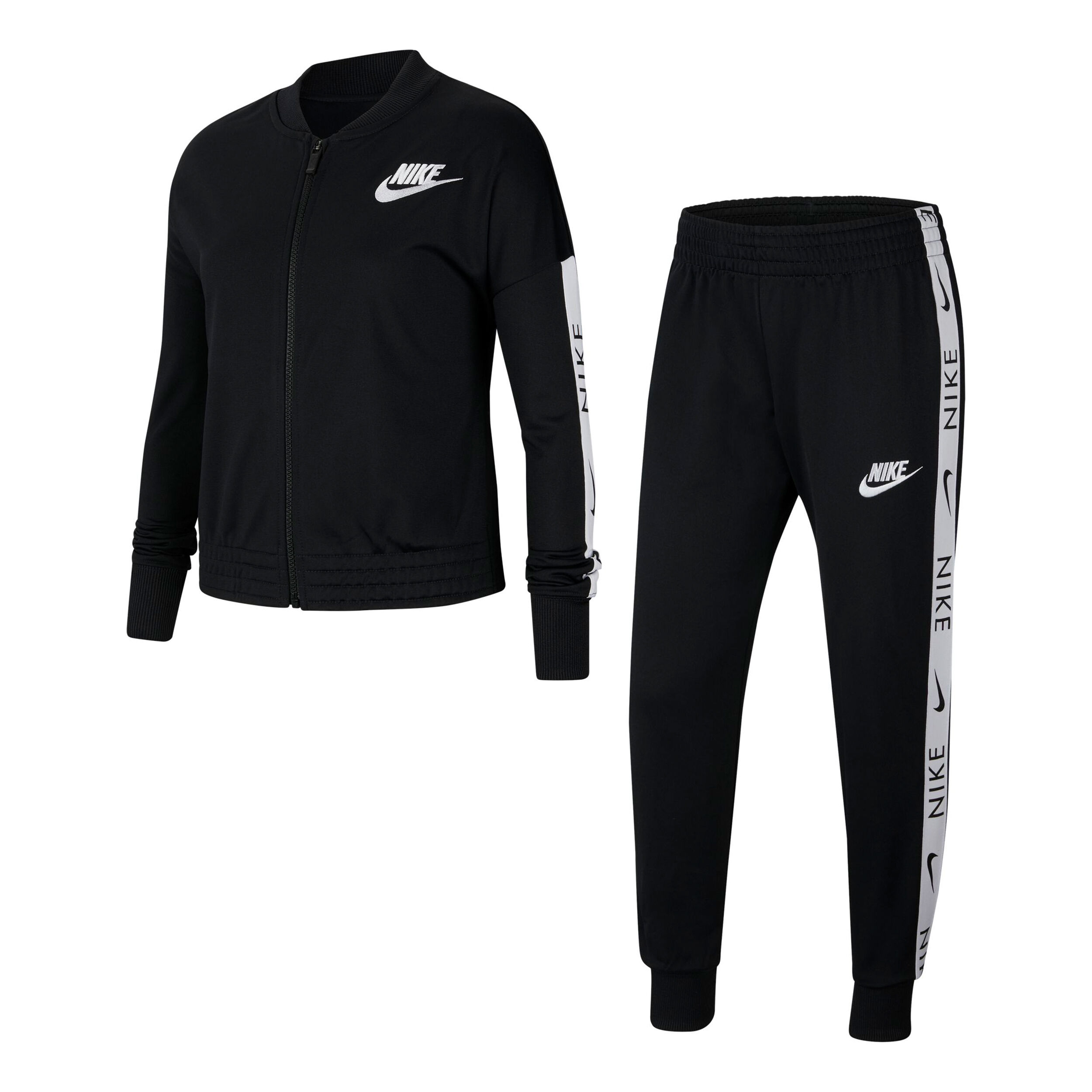 Buy Nike Sportswear Tracksuit Girls Black White online Tennis Point UK