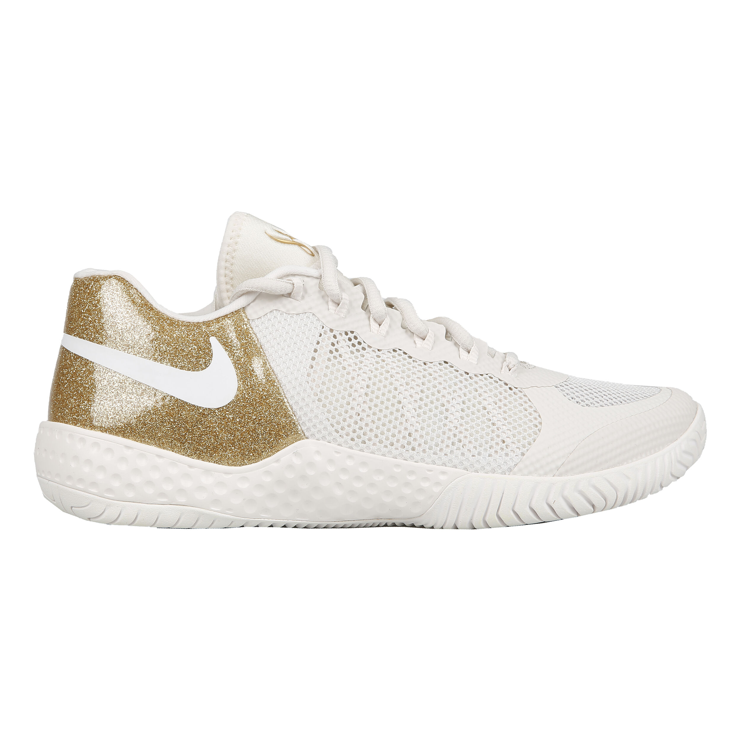 white and gold womens basketball shoes