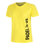 Padel-Point Clothing Padel-Point Padel Is Us T-Shirt Women-Yellow,Black